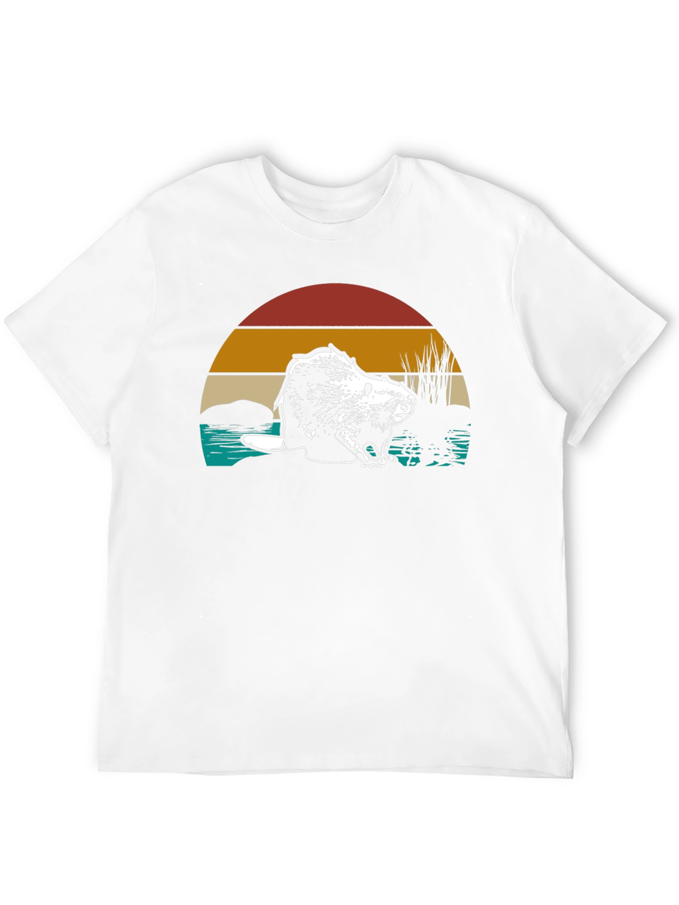 Retro Beaver Graphic T-Shirt - Nature Lover Tee