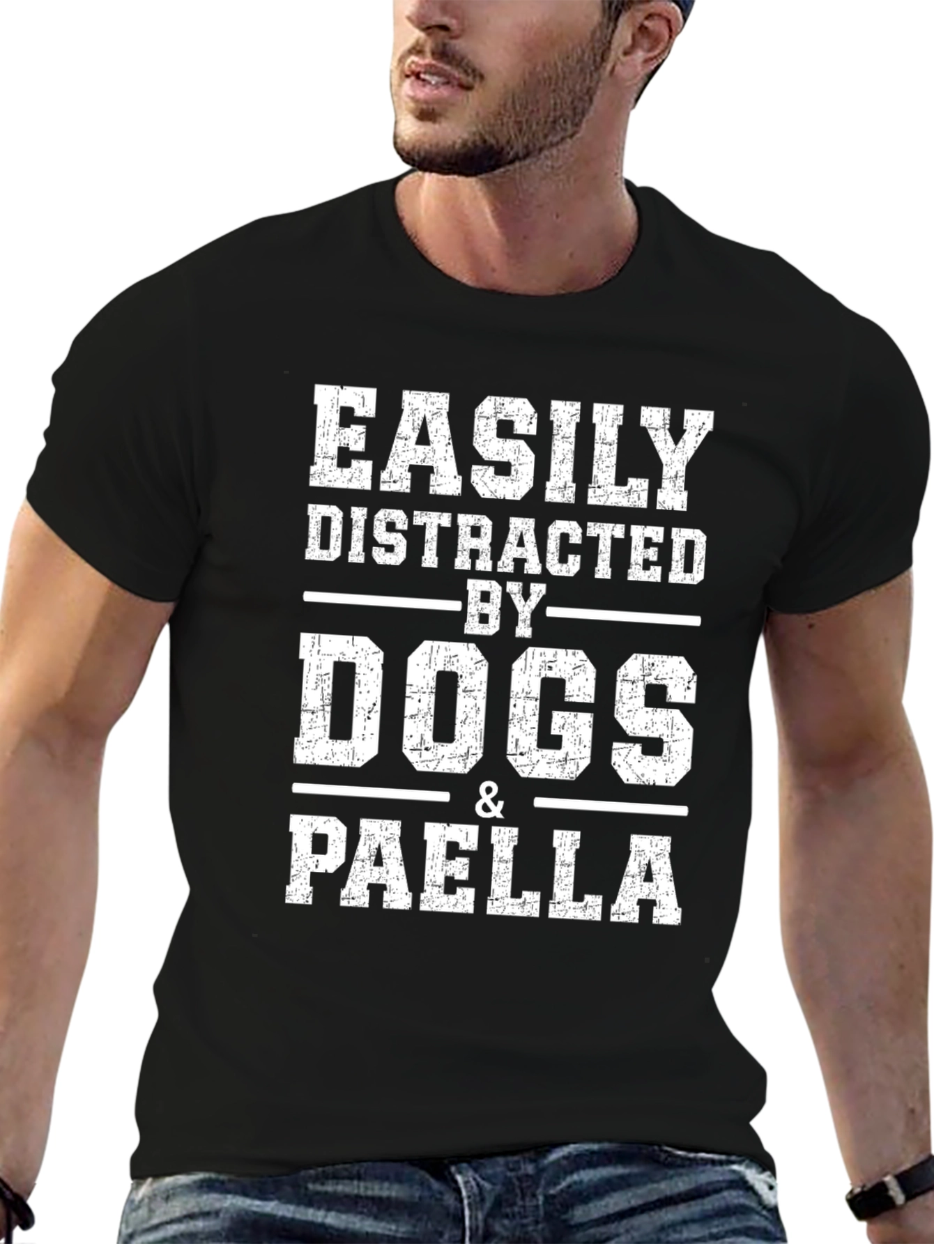 Easily Distracted by Dogs & Paella T-Shirt