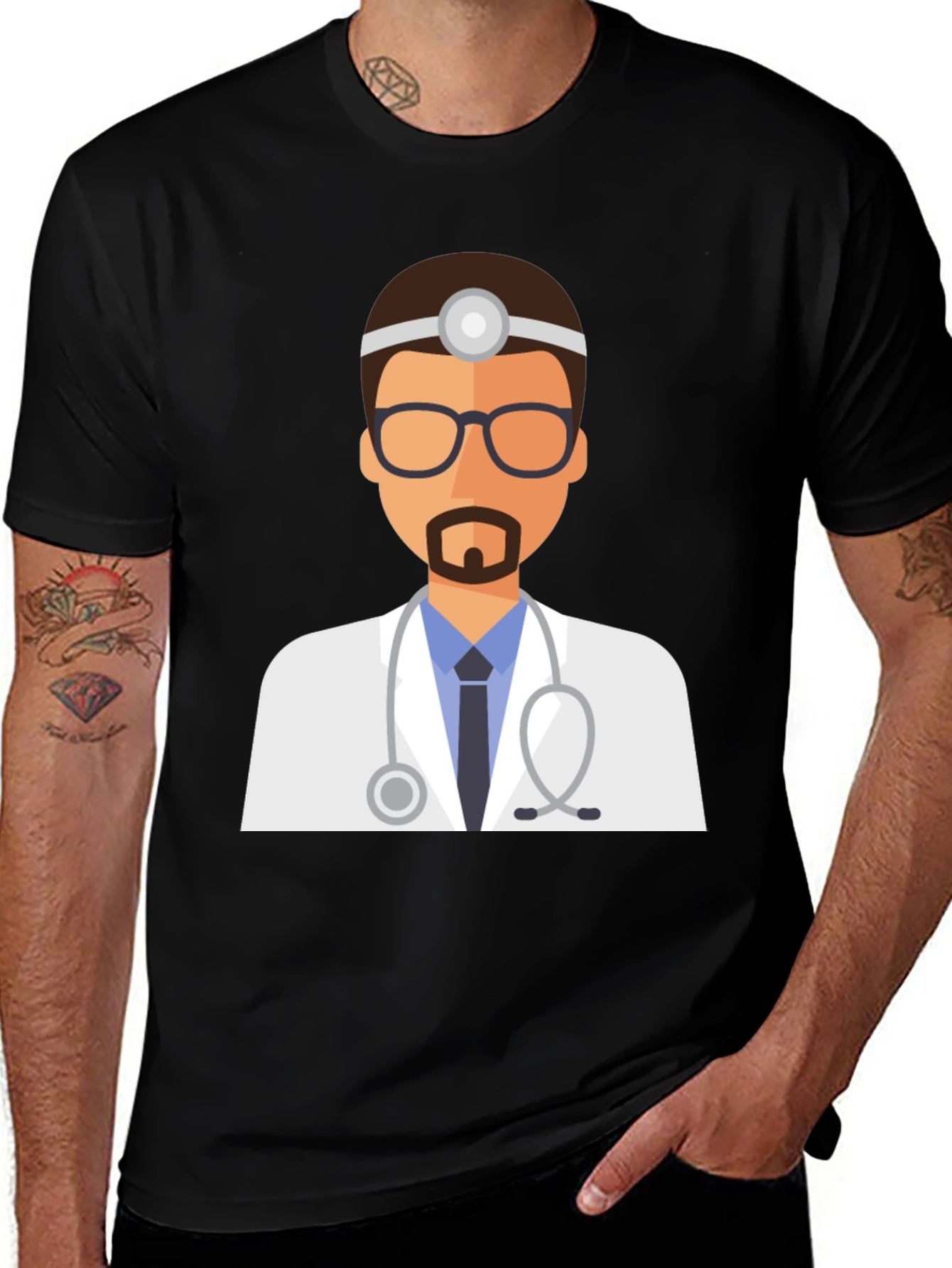 Doctor Graphic Tee - Black Unisex T-Shirt