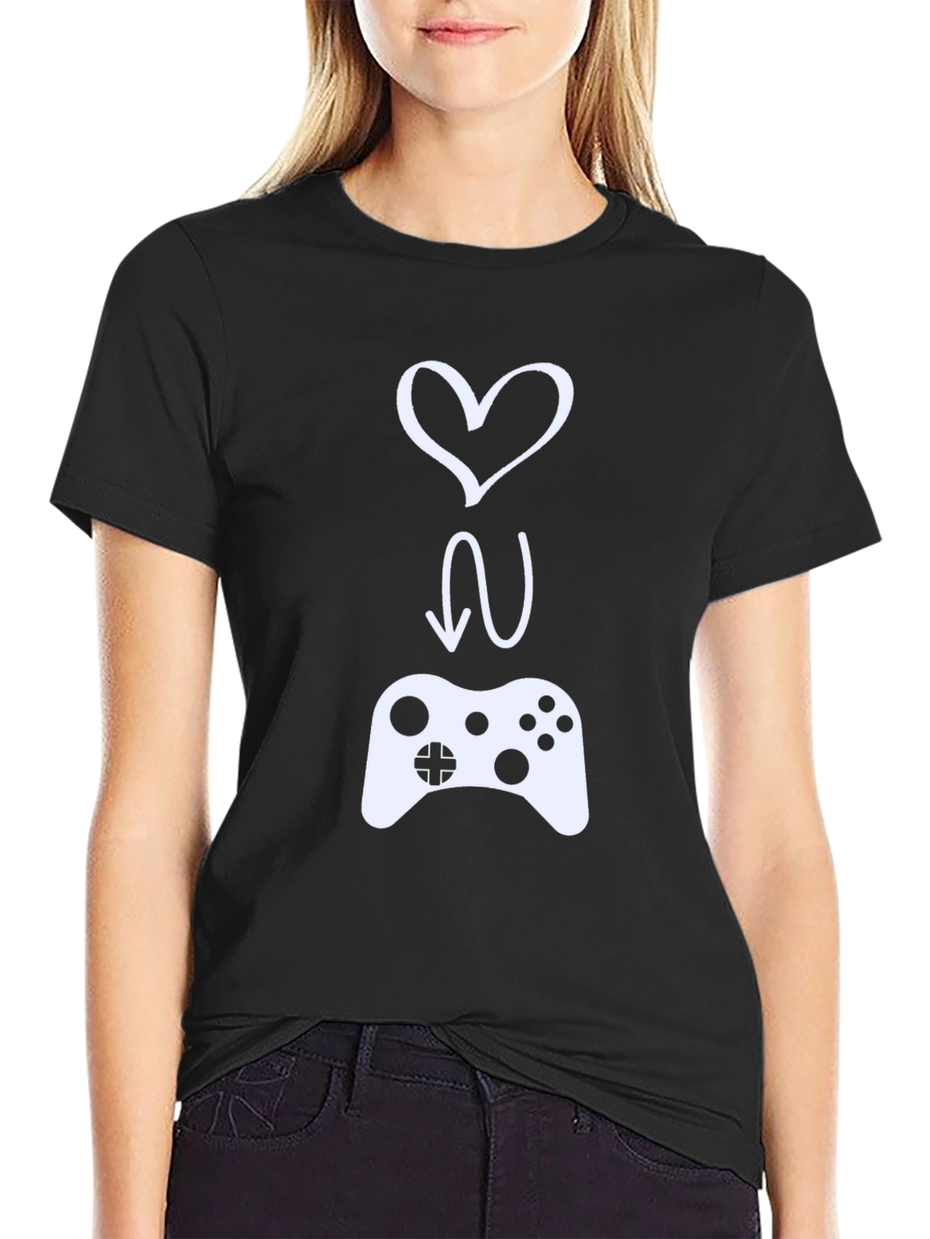Love to Game Black T-Shirt