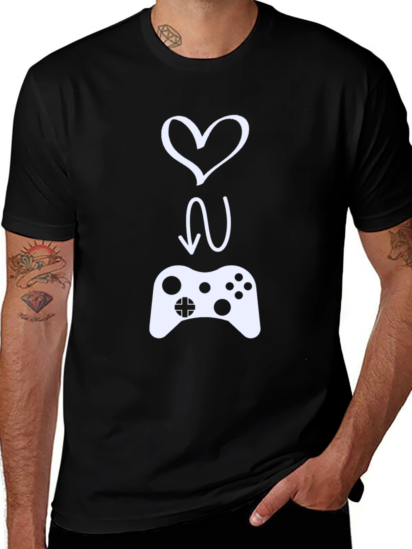 Love to Game Black T-Shirt