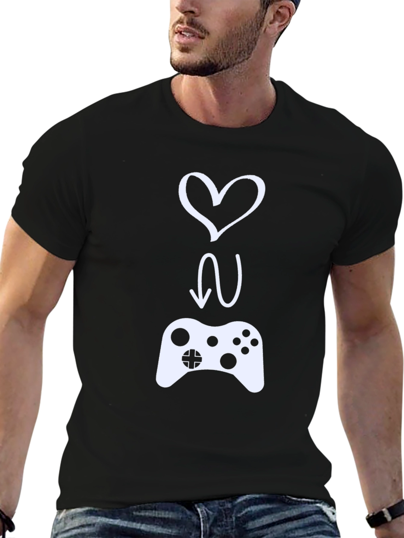 Love to Game Black T-Shirt
