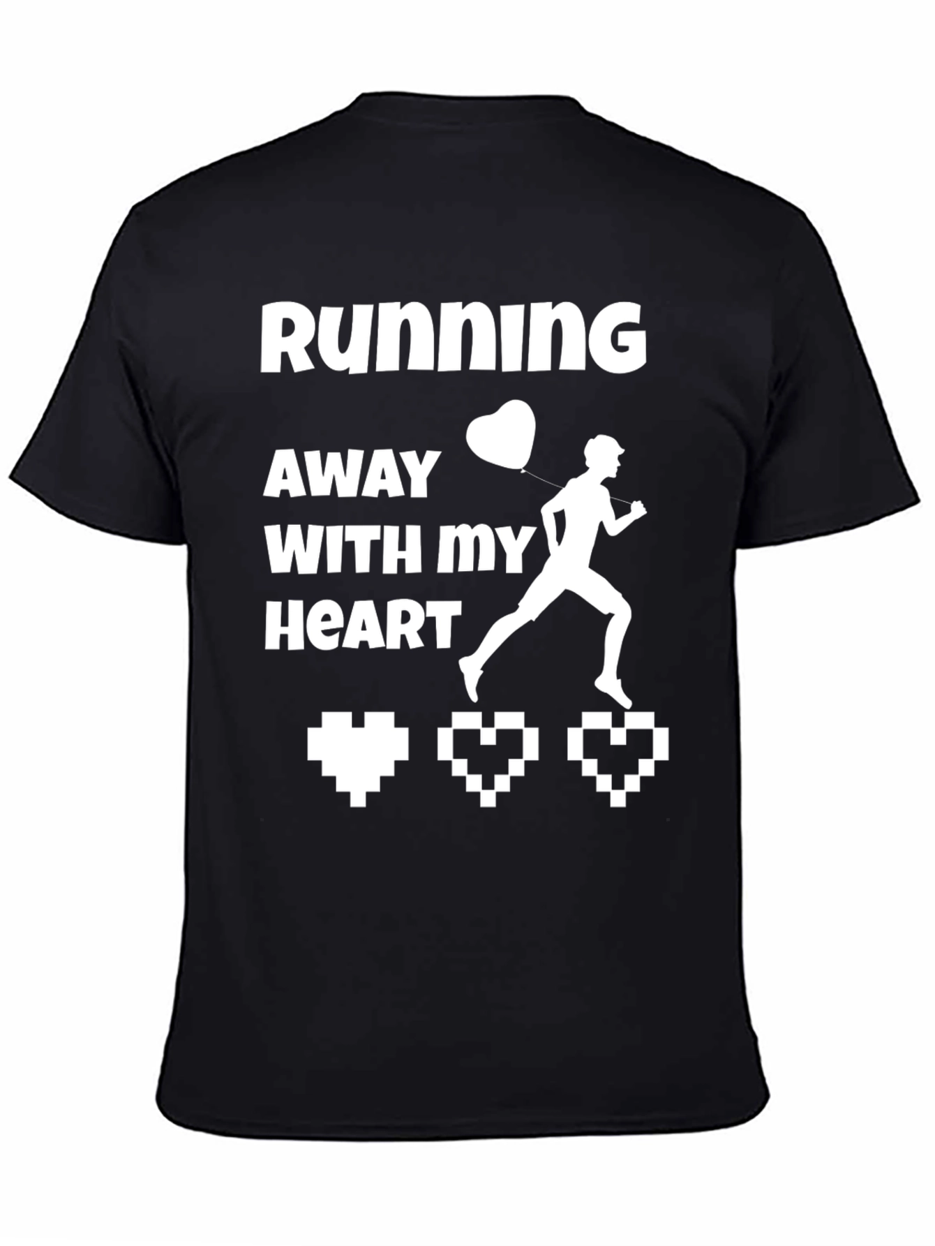 Running Away With My Heart Novelty Graphic Tee