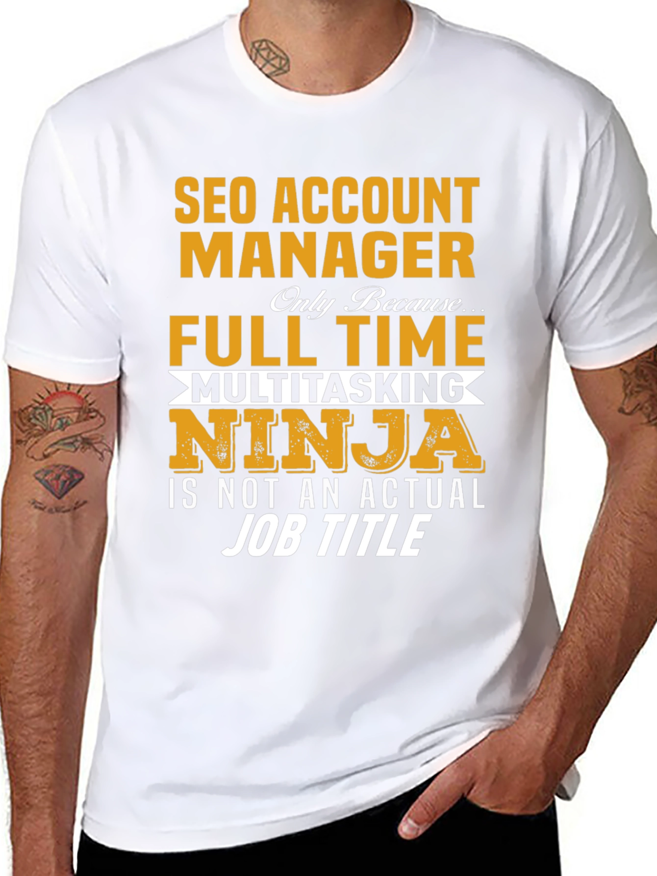 SEO Account Manager T-Shirt: Full Time Ninja