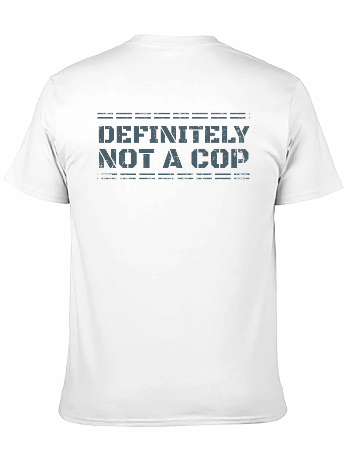 Definitely Not a Cop Mens Black T-Shirt