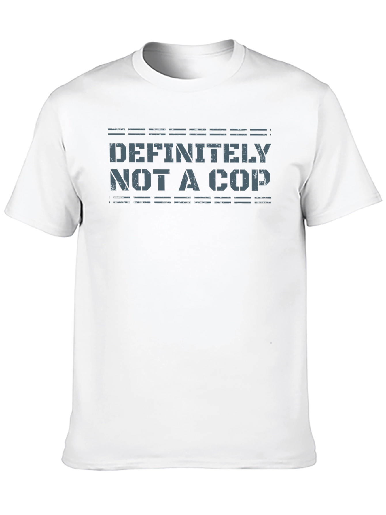 Definitely Not a Cop Mens Black T-Shirt