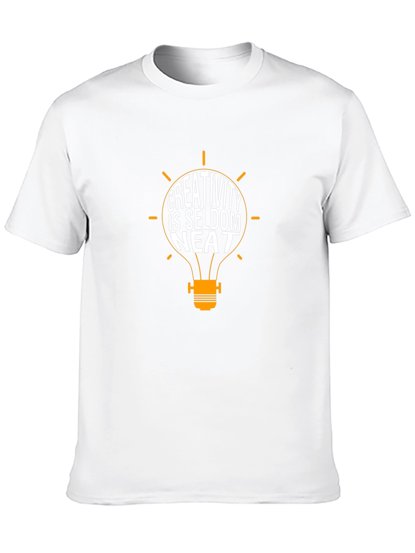Creativity is Seldom Neat Black Graphic Tee