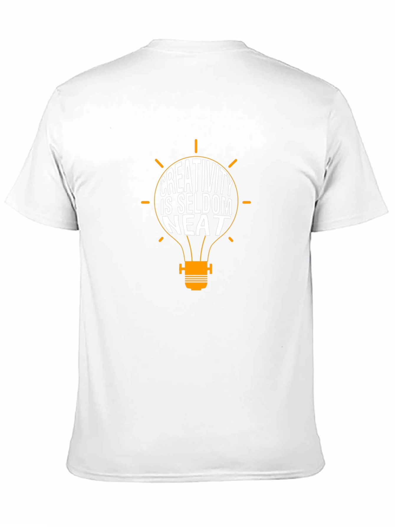 Creativity is Seldom Neat Black Graphic Tee