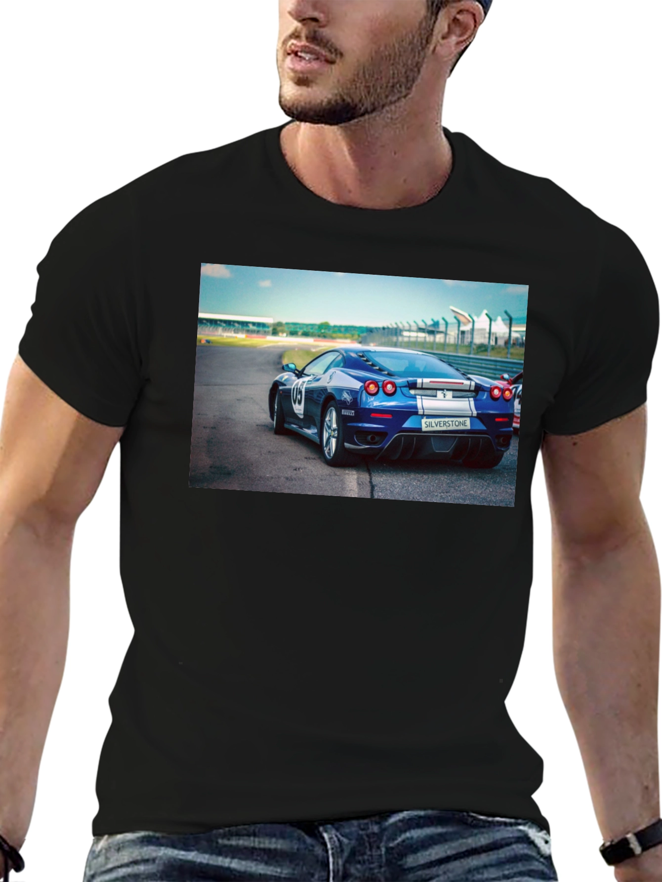 Sleek Blue Car T-Shirt