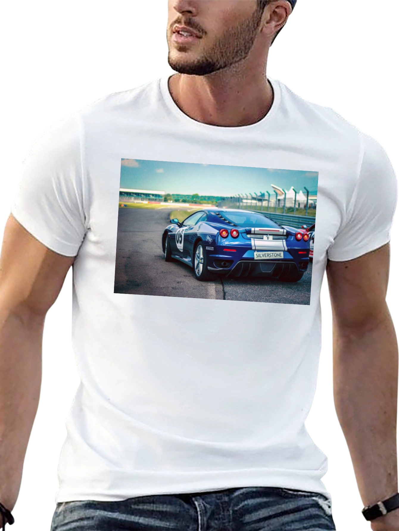 Sleek Blue Car T-Shirt