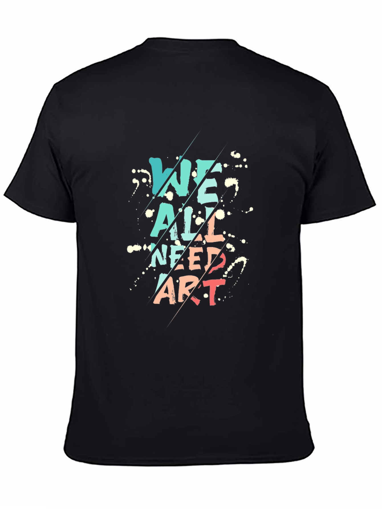 We All Need Art Black Graphic Tee