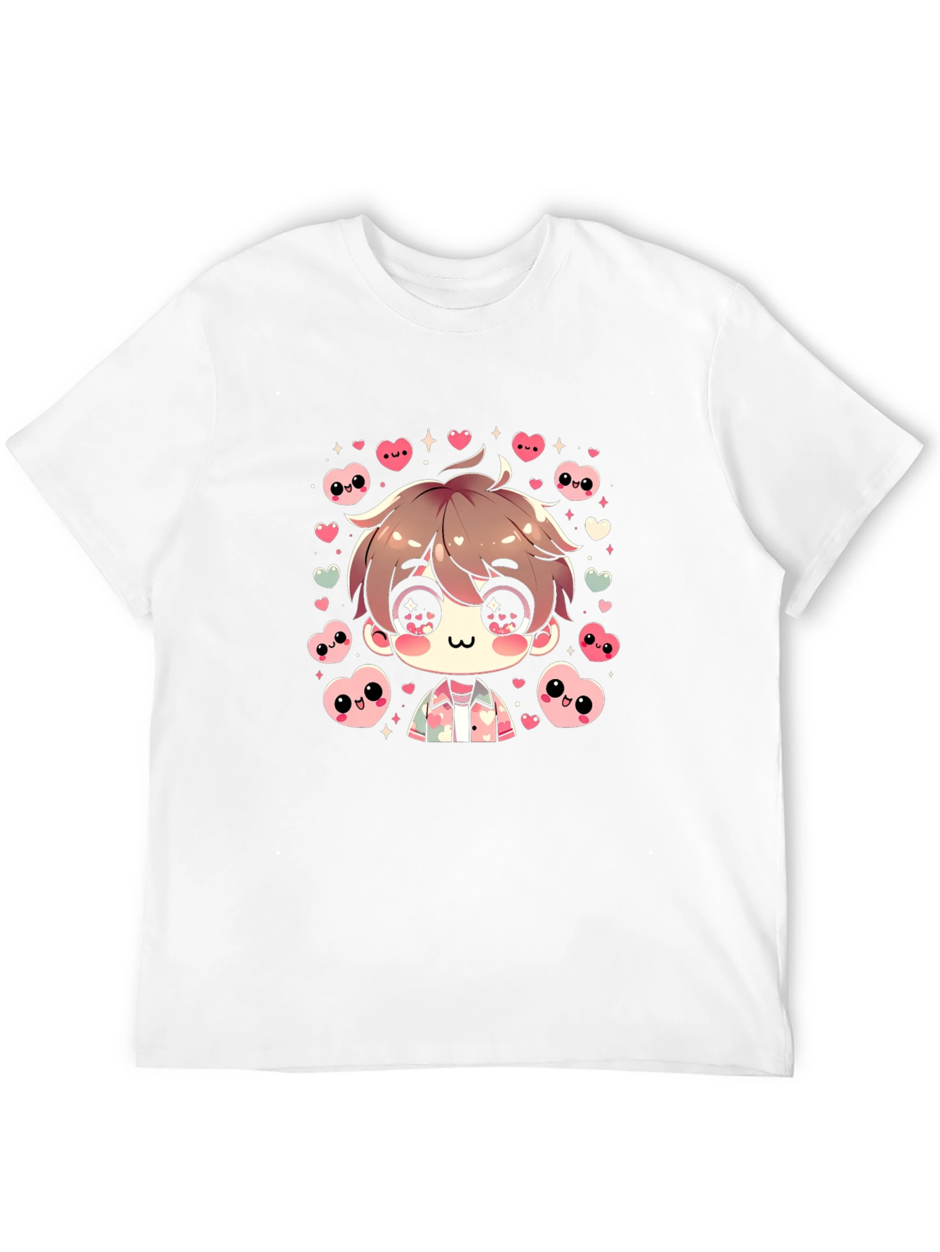 Anime Style Graphic Tee - Cute Kawaii Design