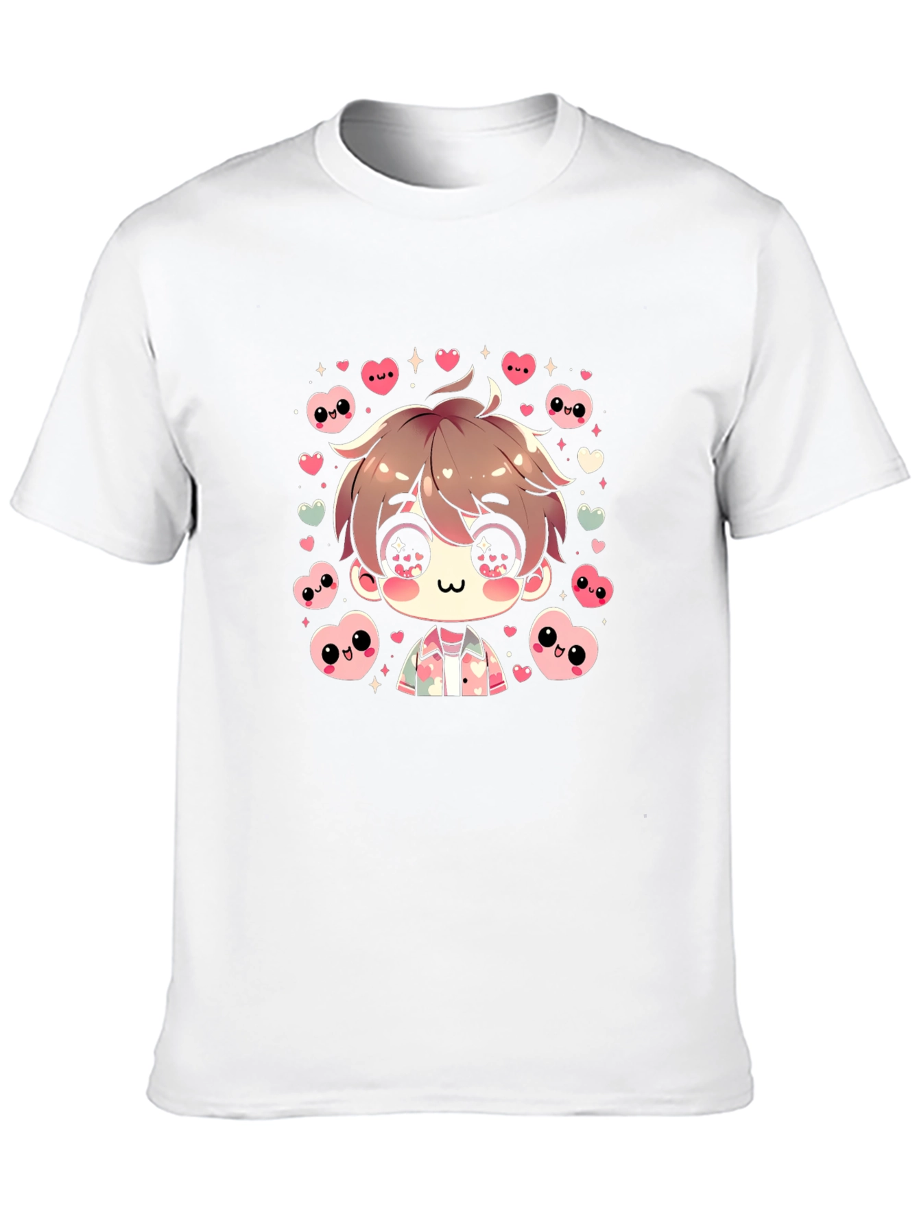 Anime Style Graphic Tee - Cute Kawaii Design