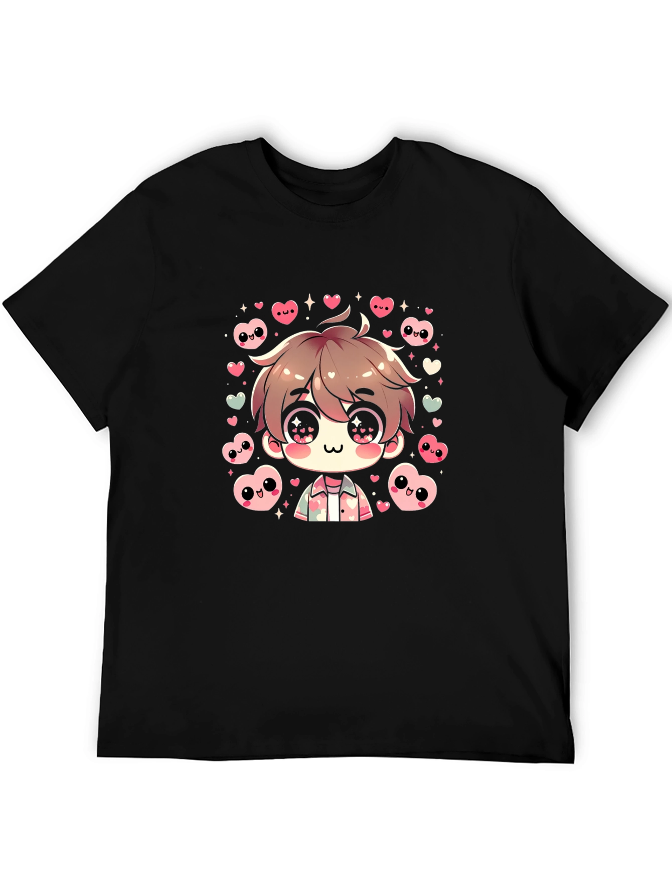 Anime Style Graphic Tee - Cute Kawaii Design