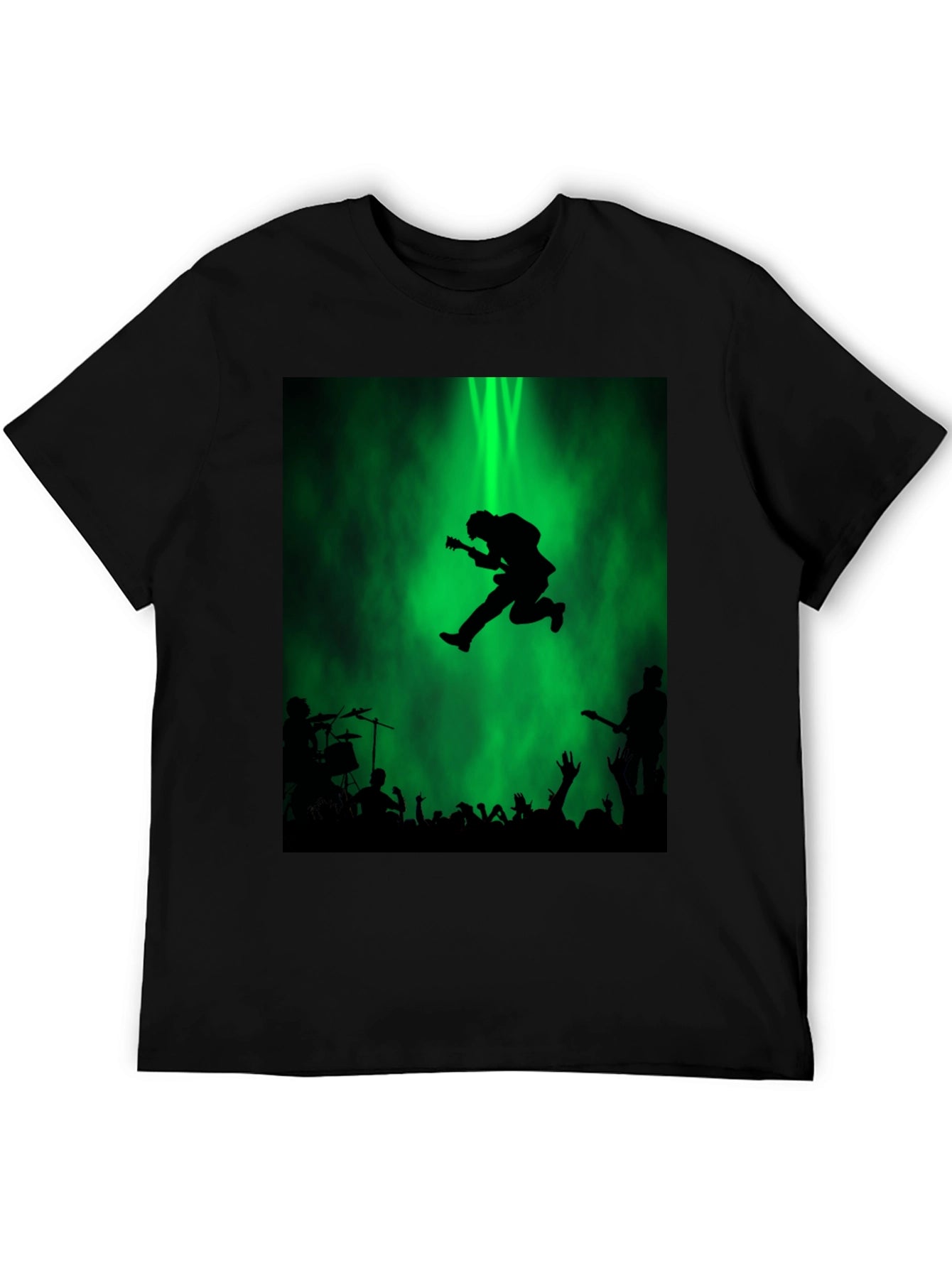 Rock Concert Graphic Tee - Black