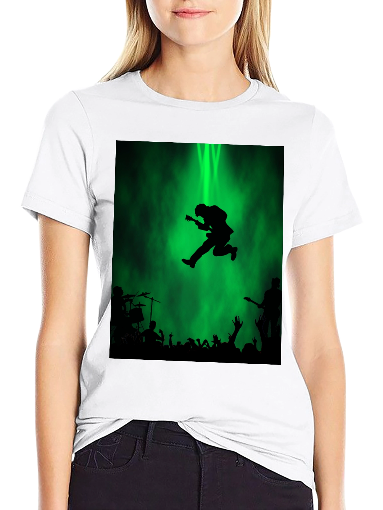 Rock Concert Graphic Tee - Black