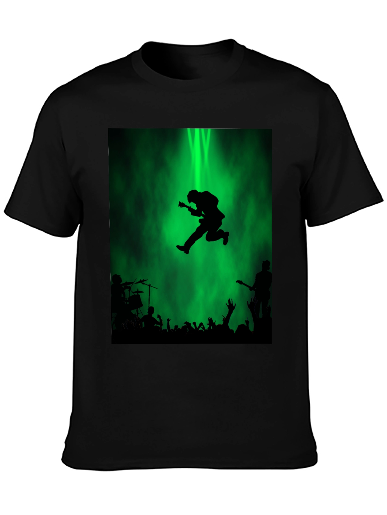 Rock Concert Graphic Tee - Black