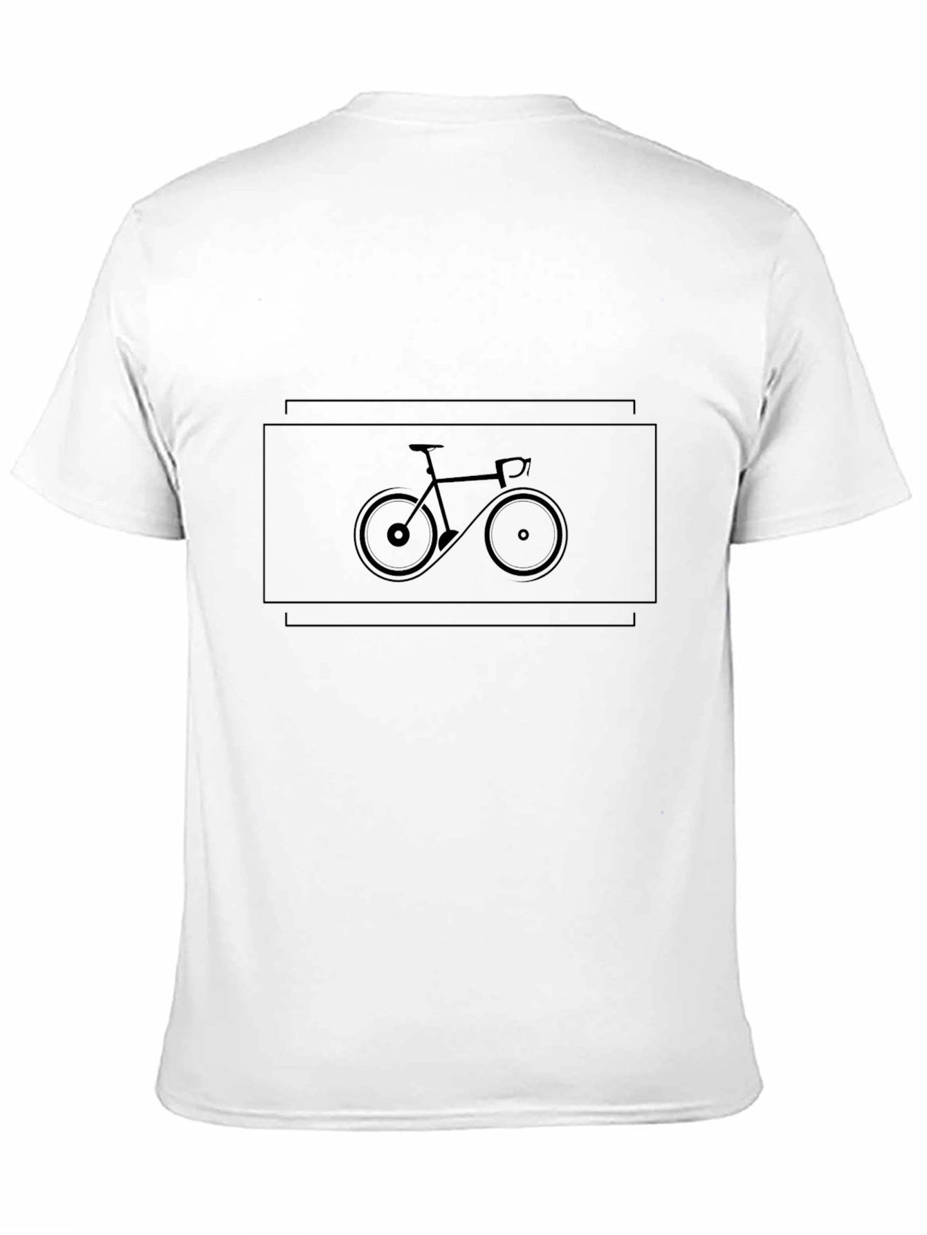 Modern Bike Graphic Tee - Black Cotton Blend