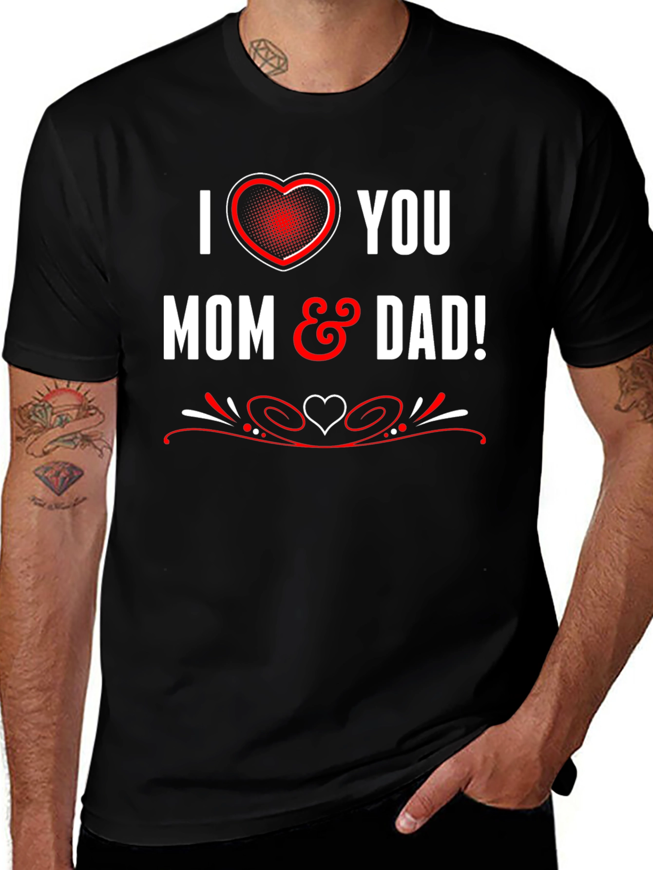 I Heart You Mom & Dad T-Shirt