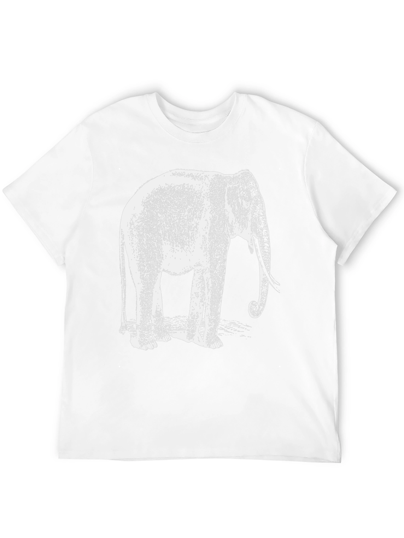 Elephant Graphic Tee - Black Casual Shirt