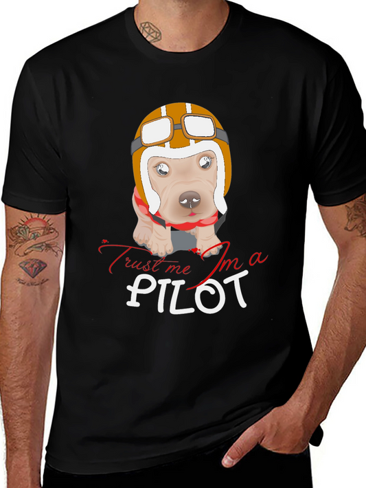 Funny Dog Pilot T-Shirt