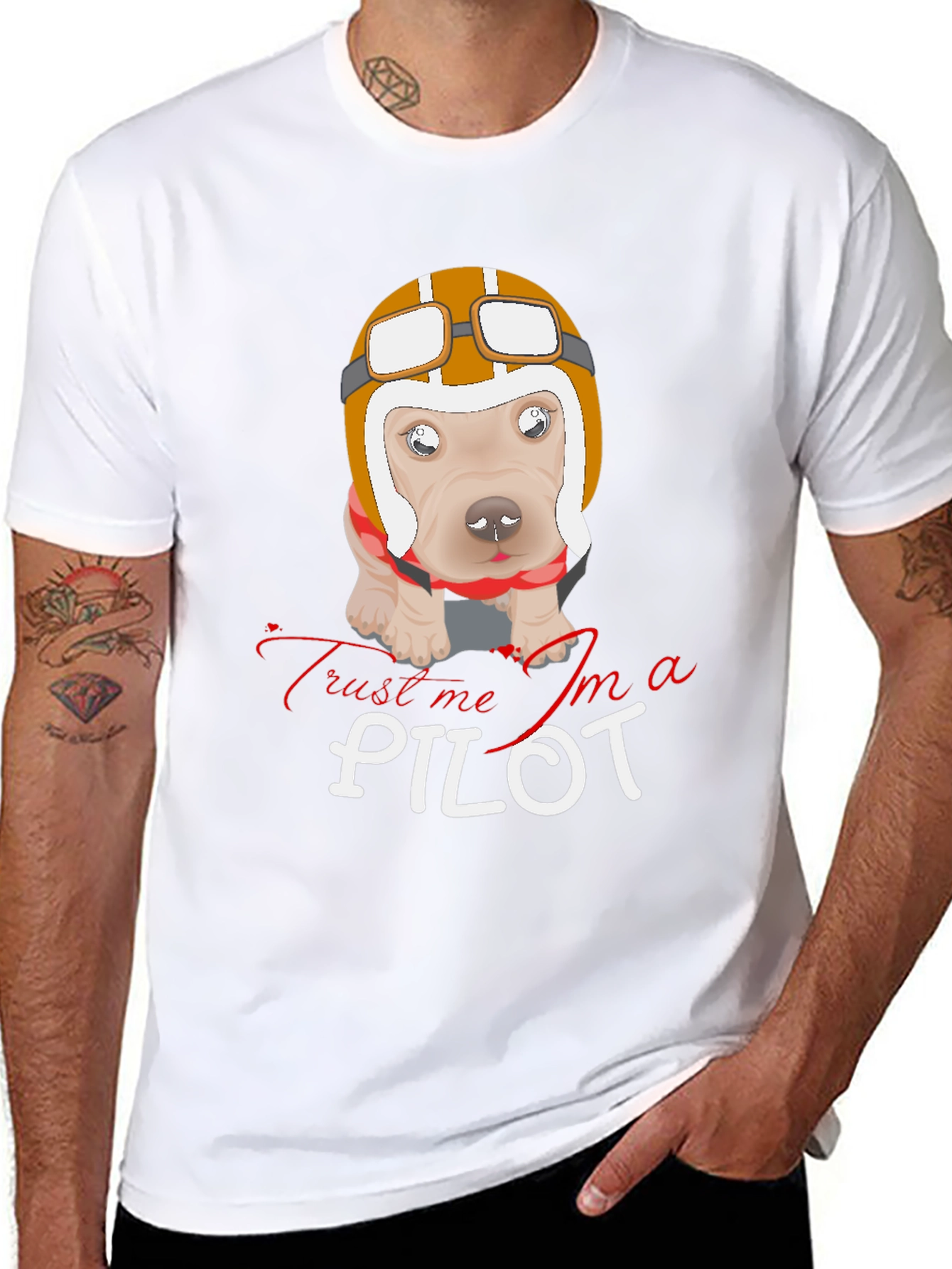 Funny Dog Pilot T-Shirt