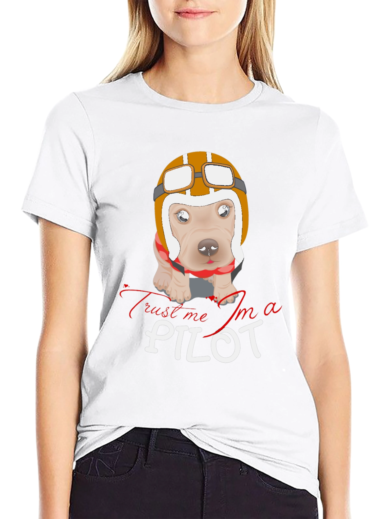 Funny Dog Pilot T-Shirt