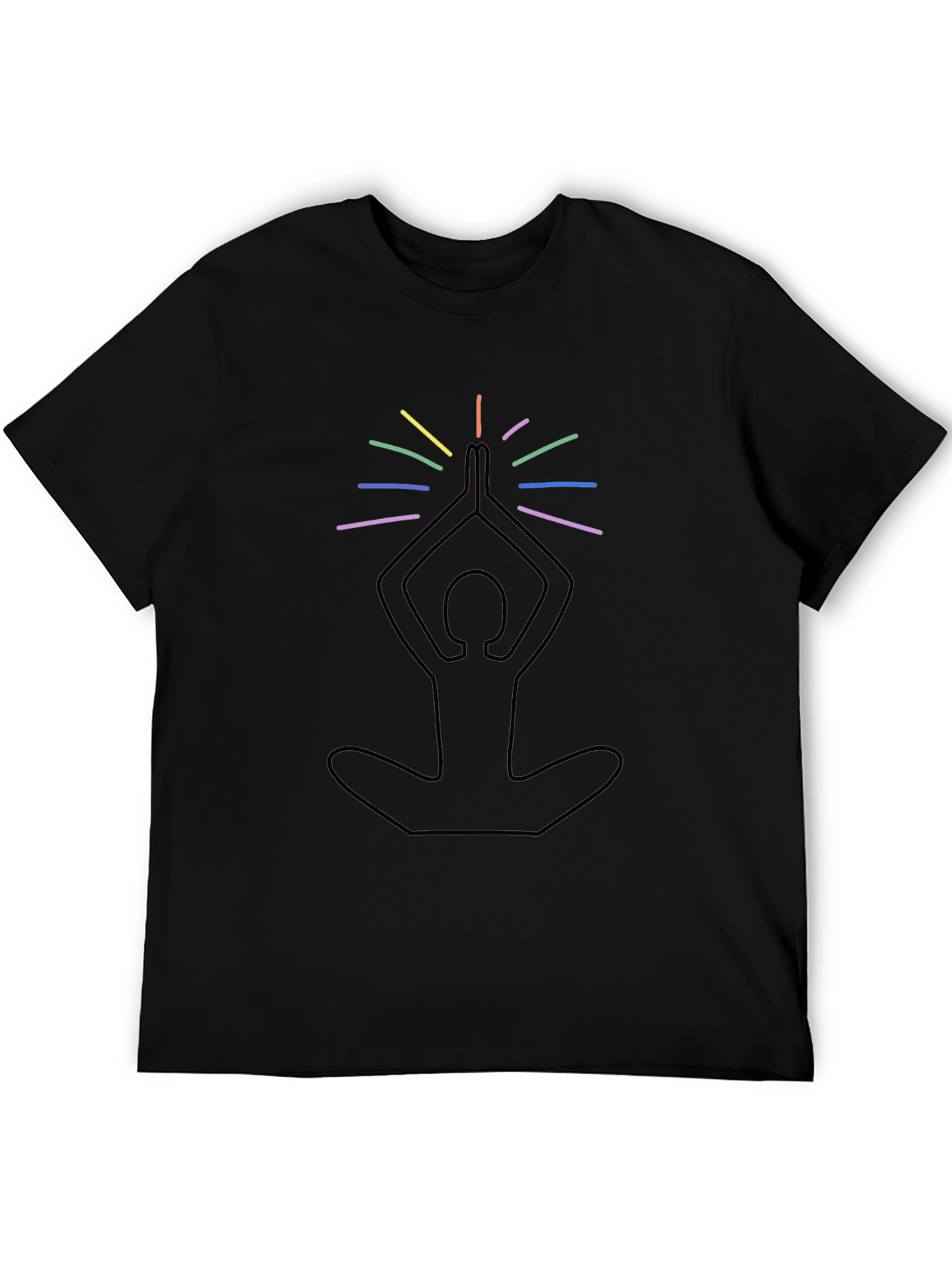 Yoga Meditation Rainbow Chakra T-Shirt