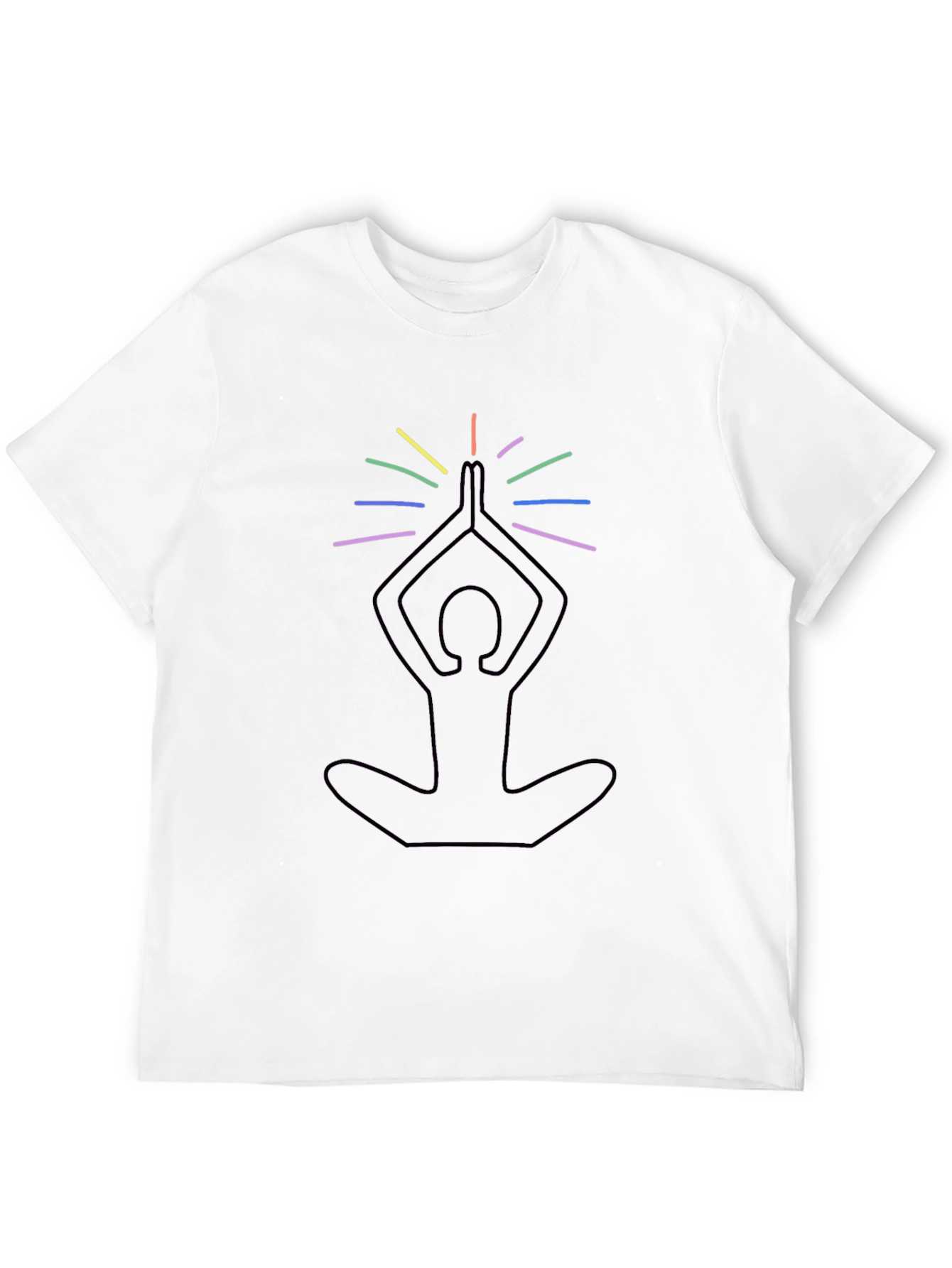 Yoga Meditation Rainbow Chakra T-Shirt