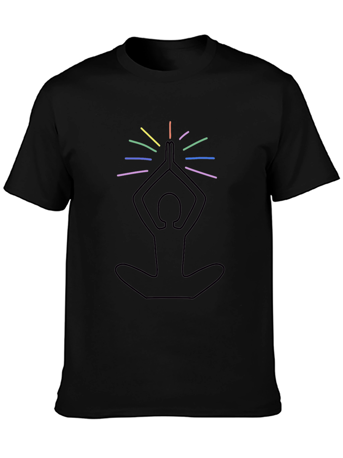 Yoga Meditation Rainbow Chakra T-Shirt