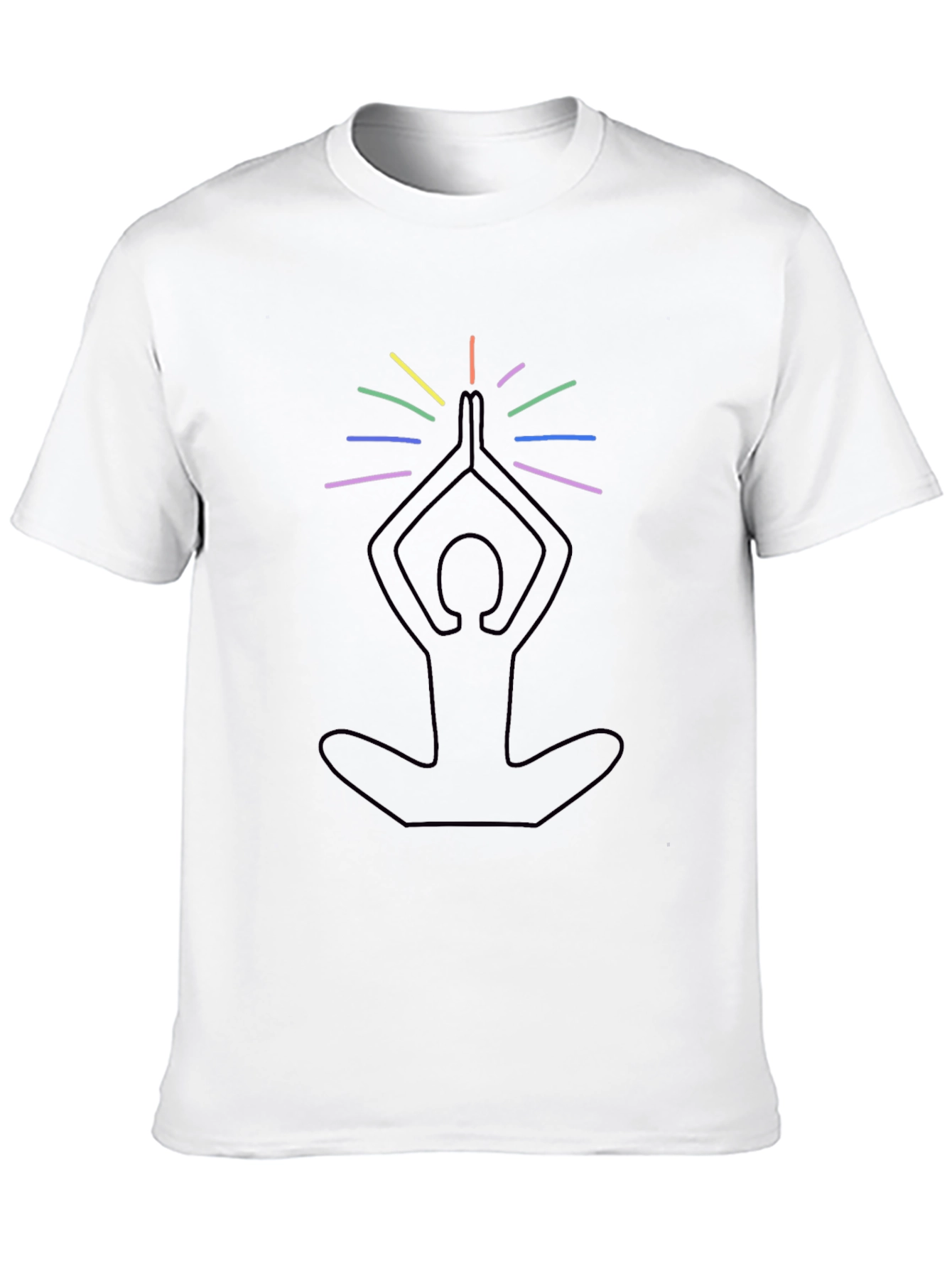 Yoga Meditation Rainbow Chakra T-Shirt