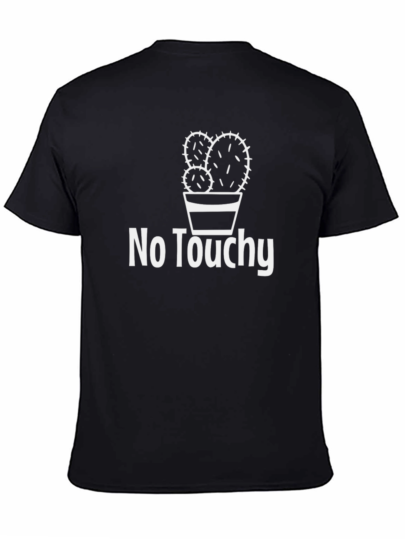 No Touchy Cactus Graphic Tee - Black T-Shirt
