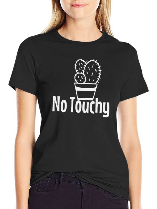 No Touchy Cactus Graphic Tee - Black T-Shirt