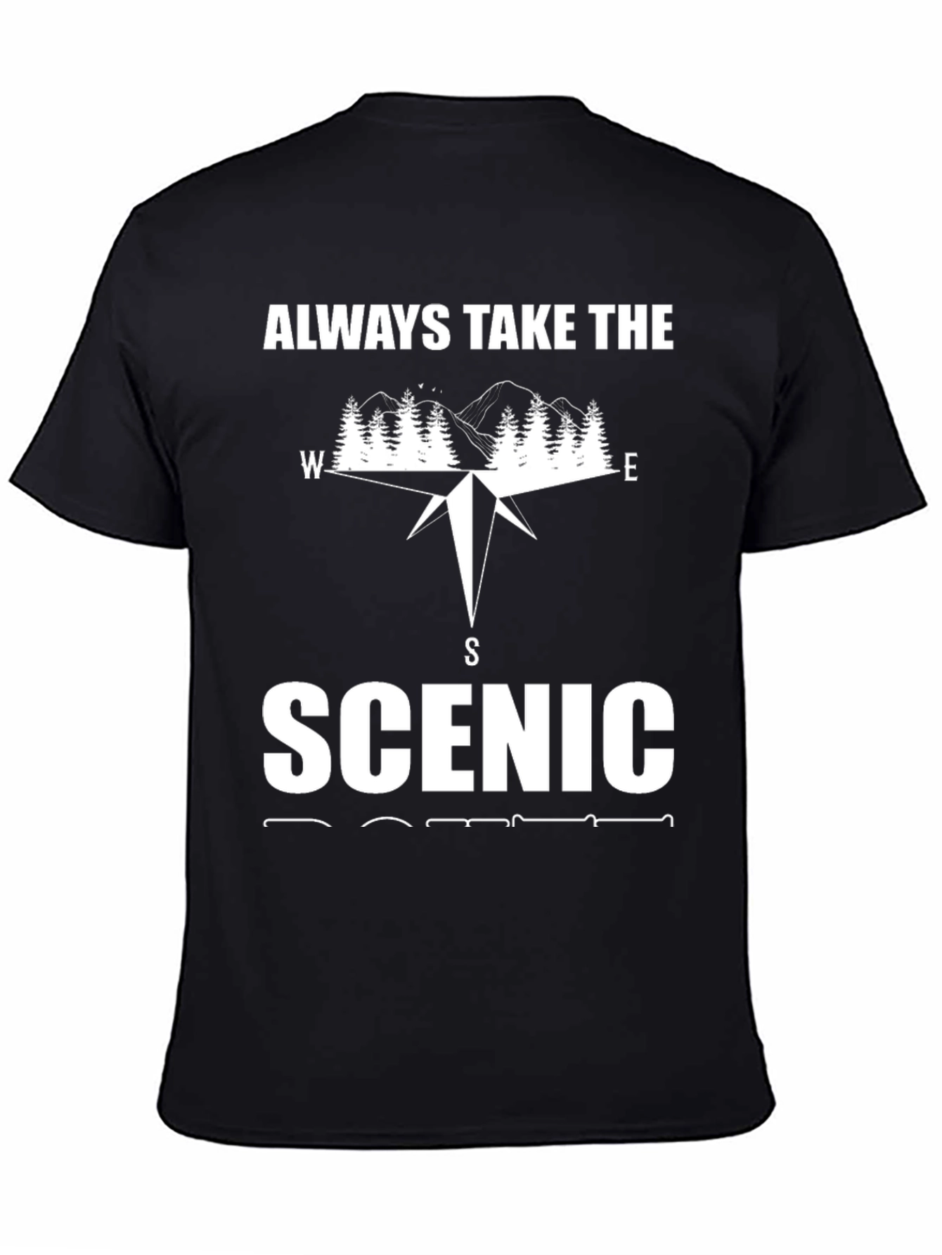 Scenic Route Compass Graphic T-Shirt