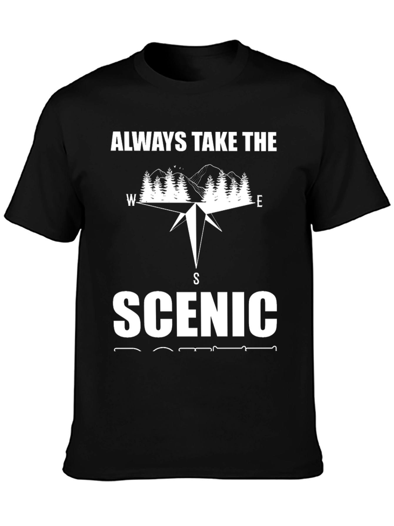 Scenic Route Compass Graphic T-Shirt