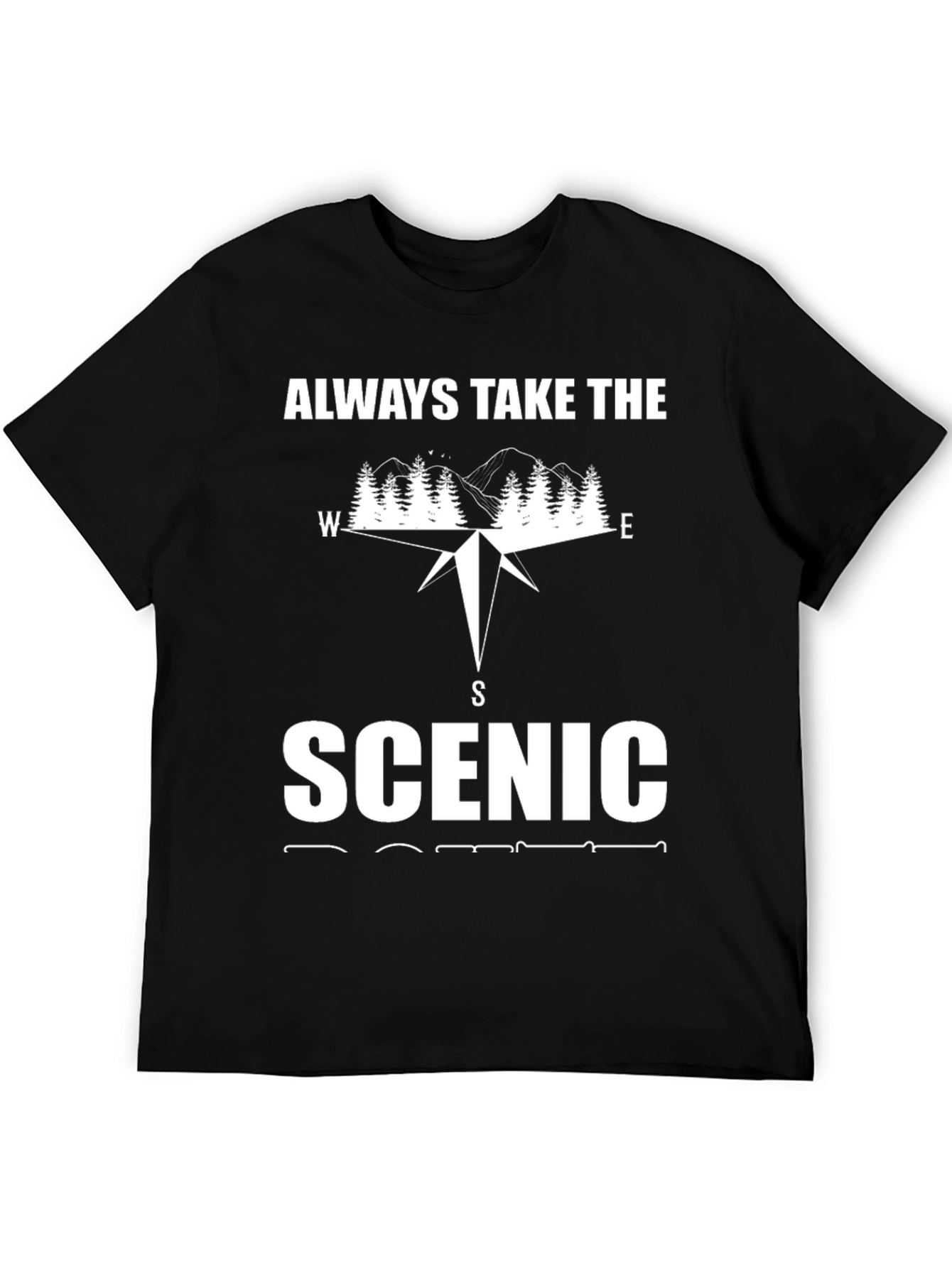 Scenic Route Compass Graphic T-Shirt