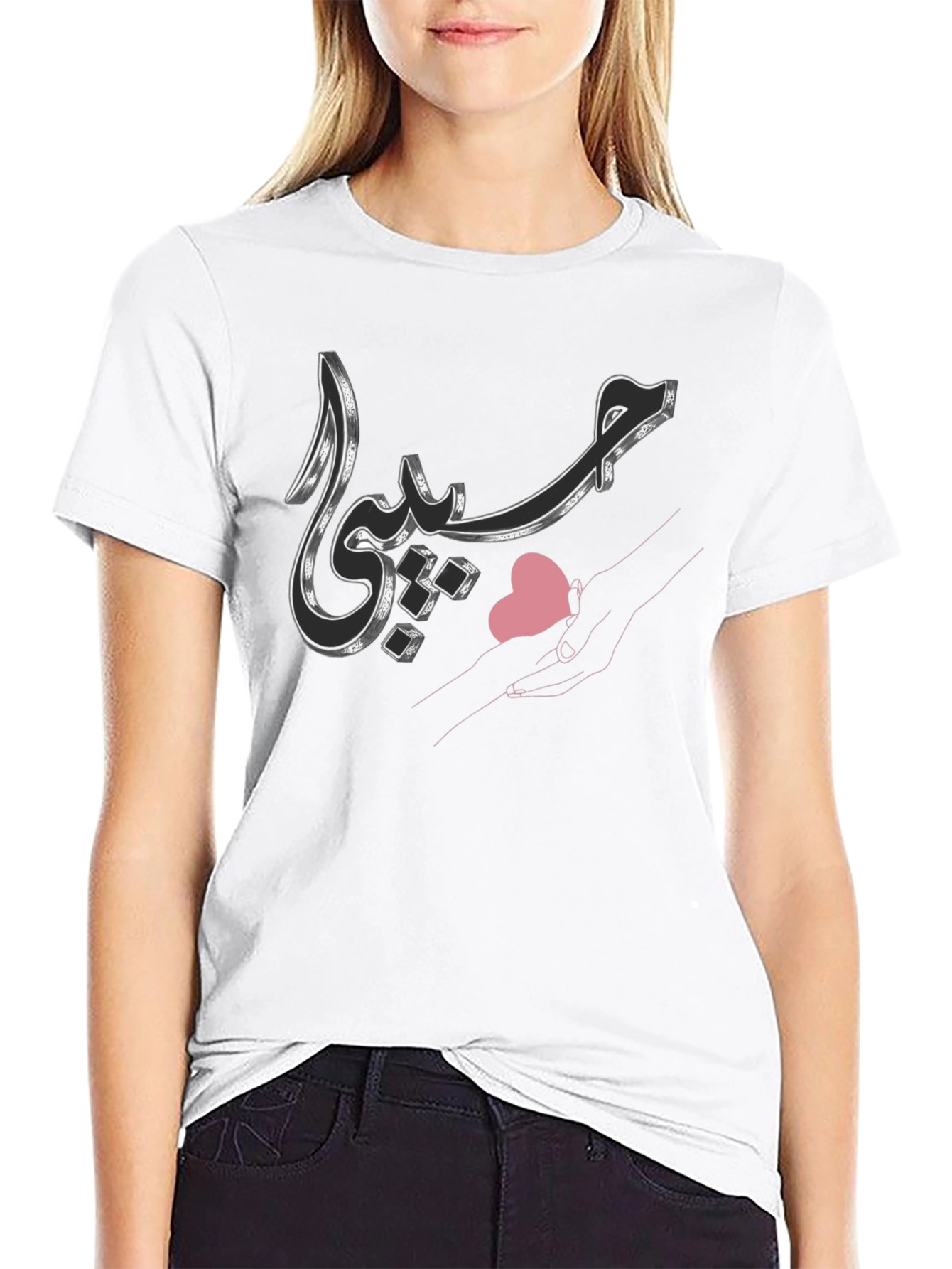 Arabic Script Graphic Black Tee