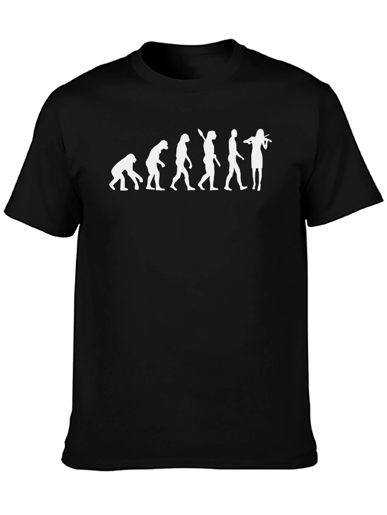 Evolution of Violinist T-Shirt - Black
