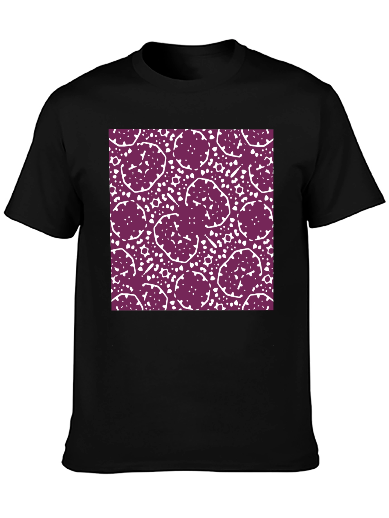 Abstract Pattern Crew Neck T-Shirt