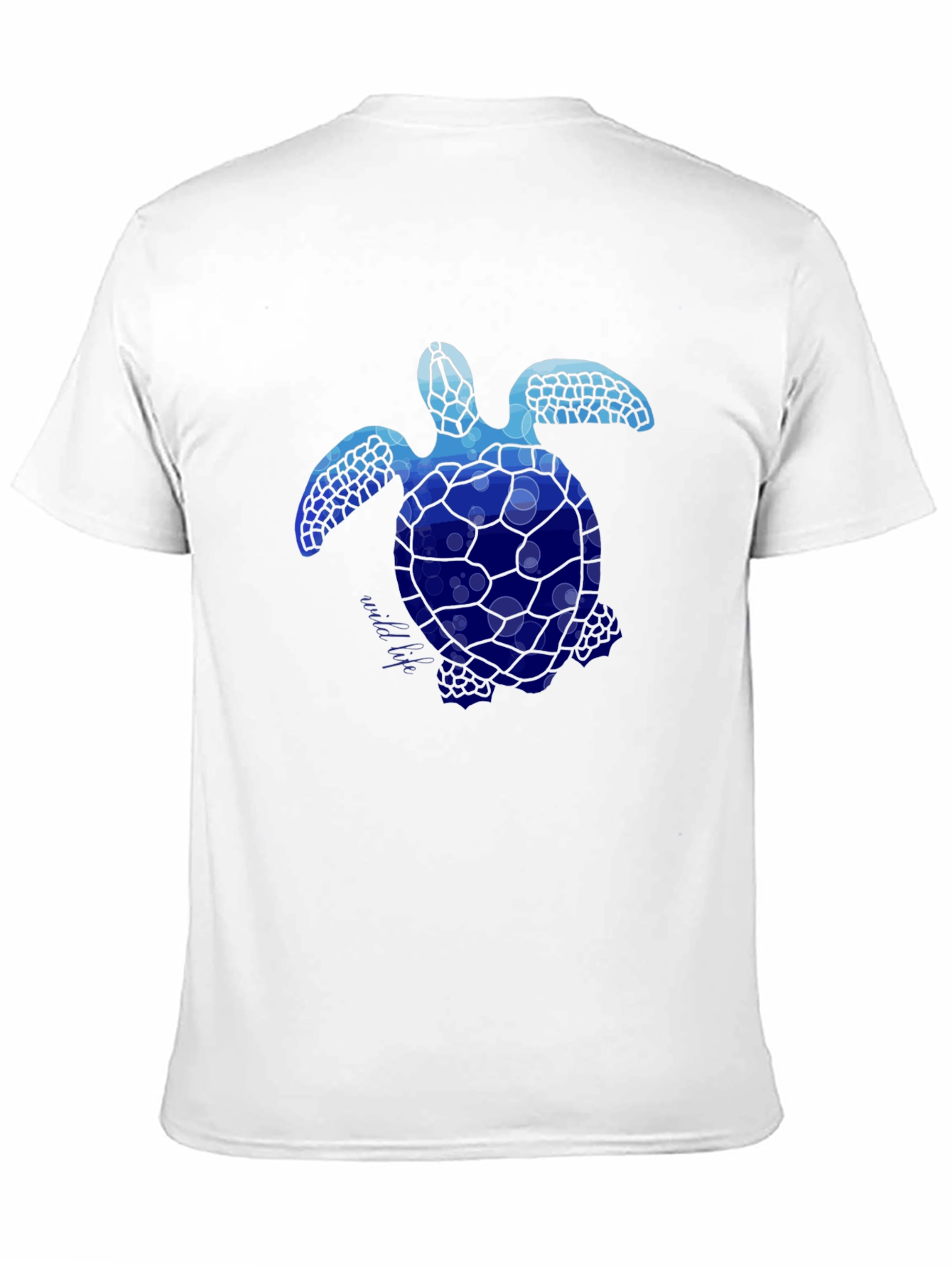 Blue Sea Turtle Graphic T-Shirt