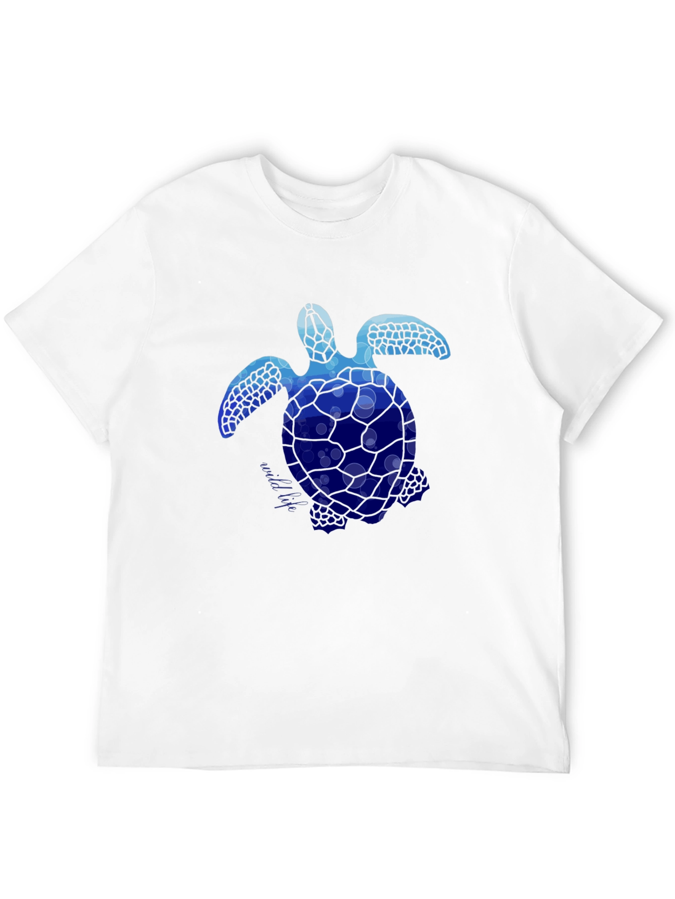 Blue Sea Turtle Graphic T-Shirt