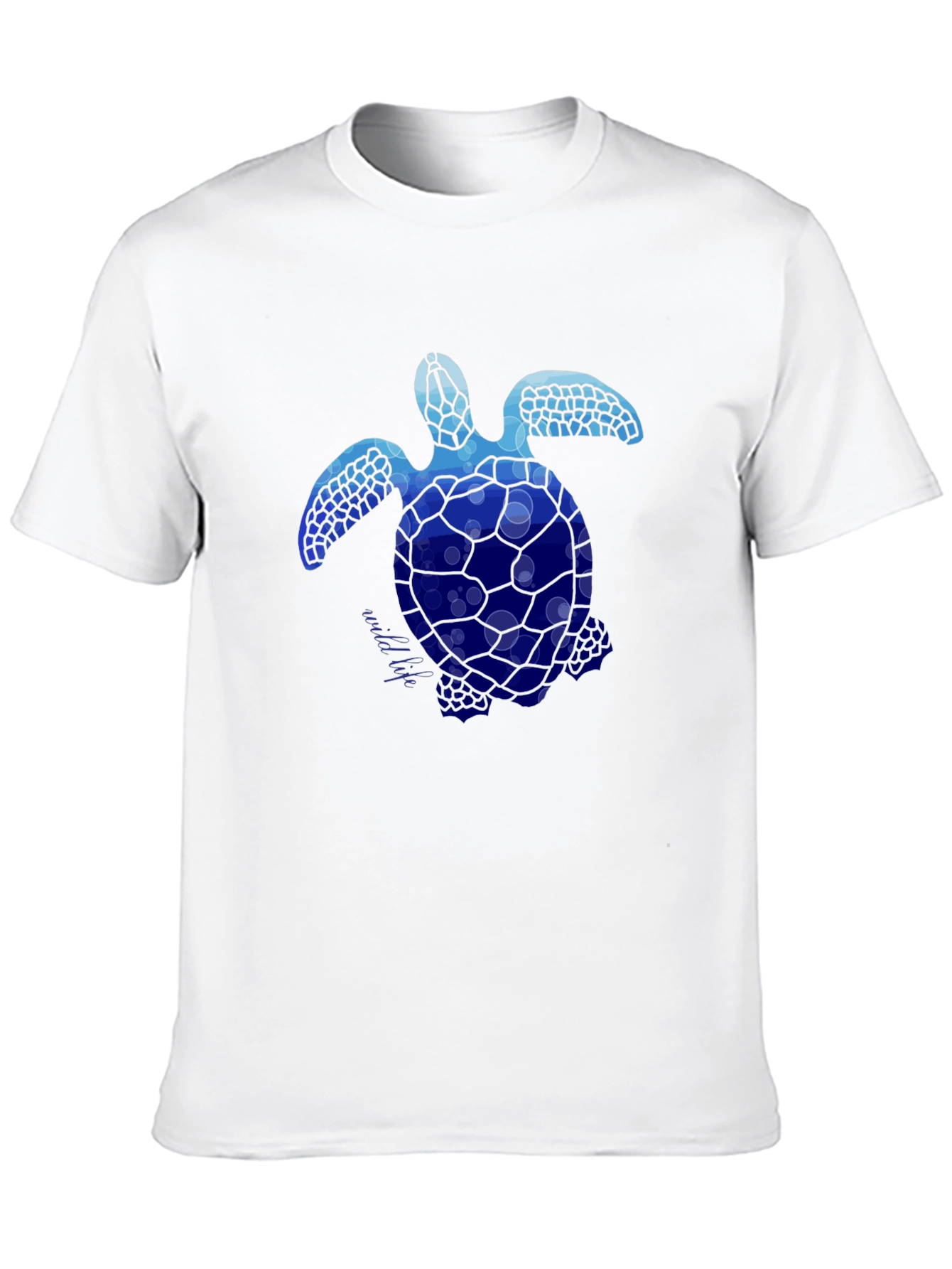 Blue Sea Turtle Graphic T-Shirt