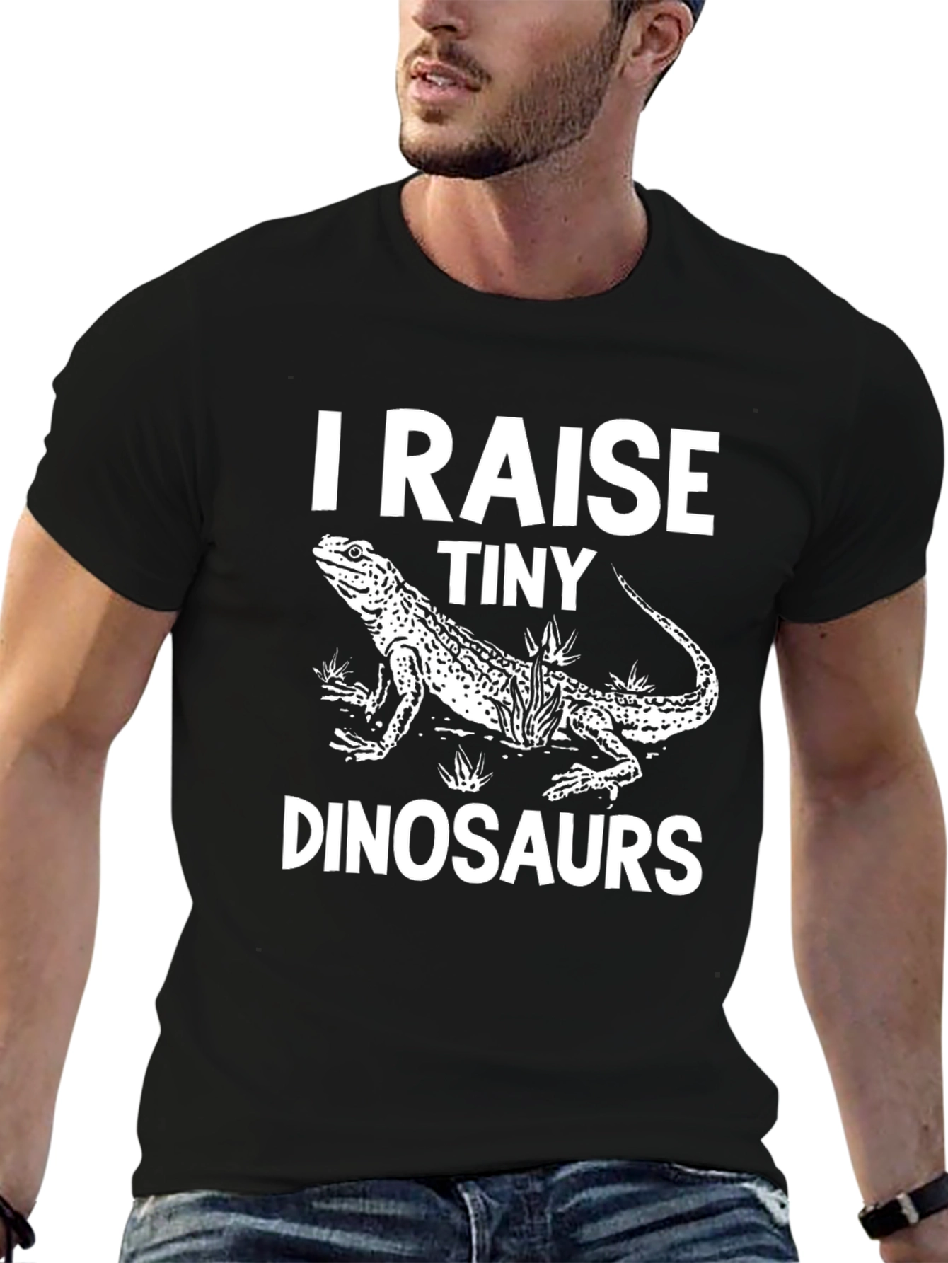 I Raise Tiny Dinosaurs T-Shirt Lizard Pet Owner
