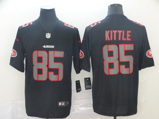 Men's San Francisco 49ers George Kittle #85 Black Alternate Game Jerseys
