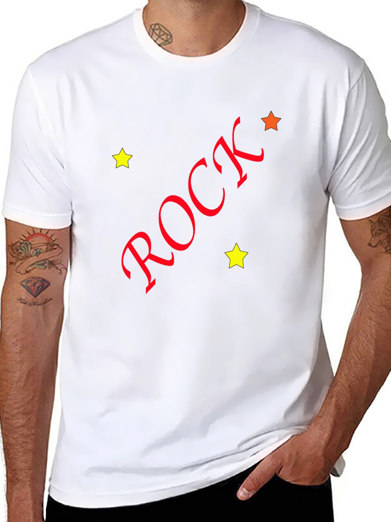 Rock Graphic Black Tee