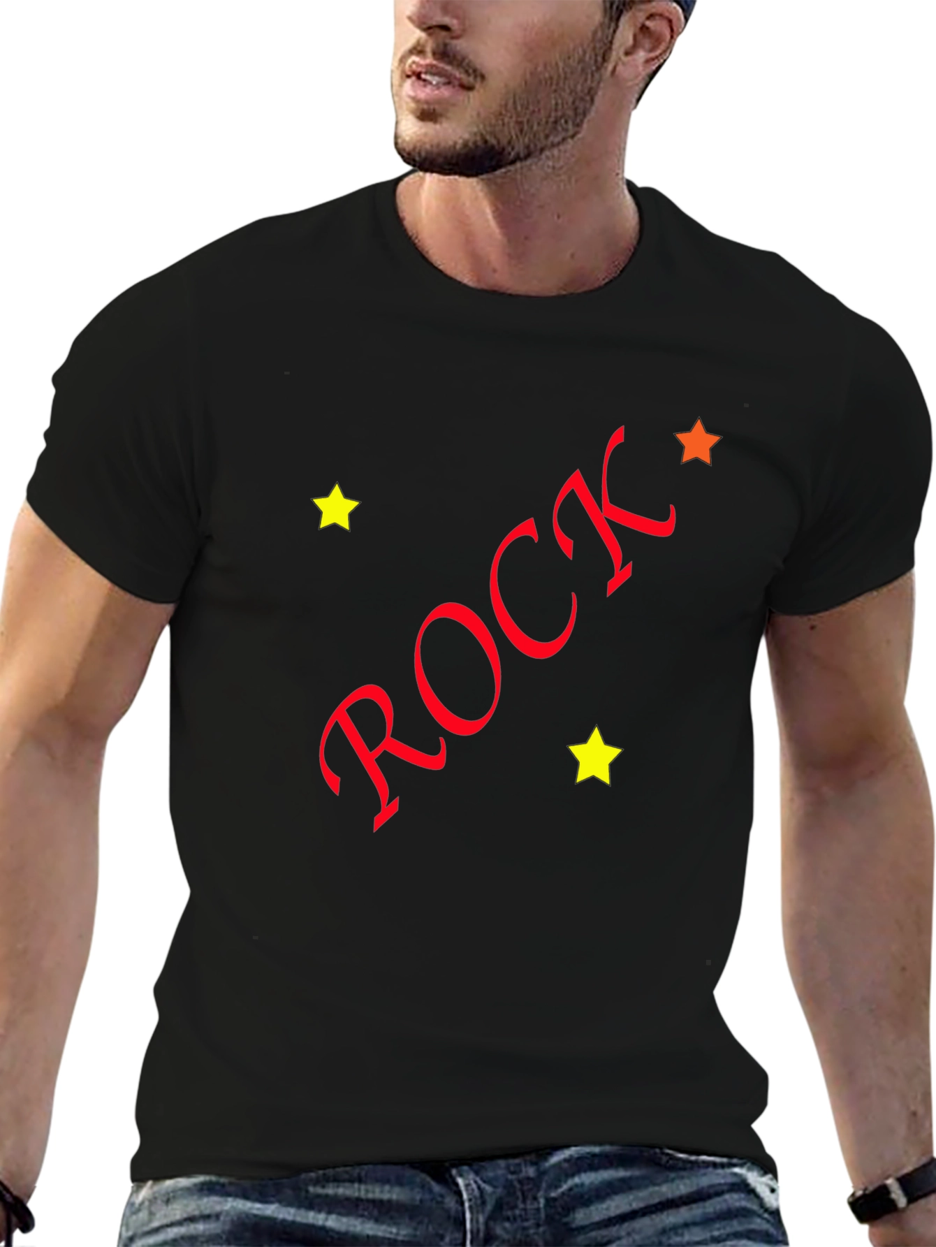 Rock Graphic Black Tee