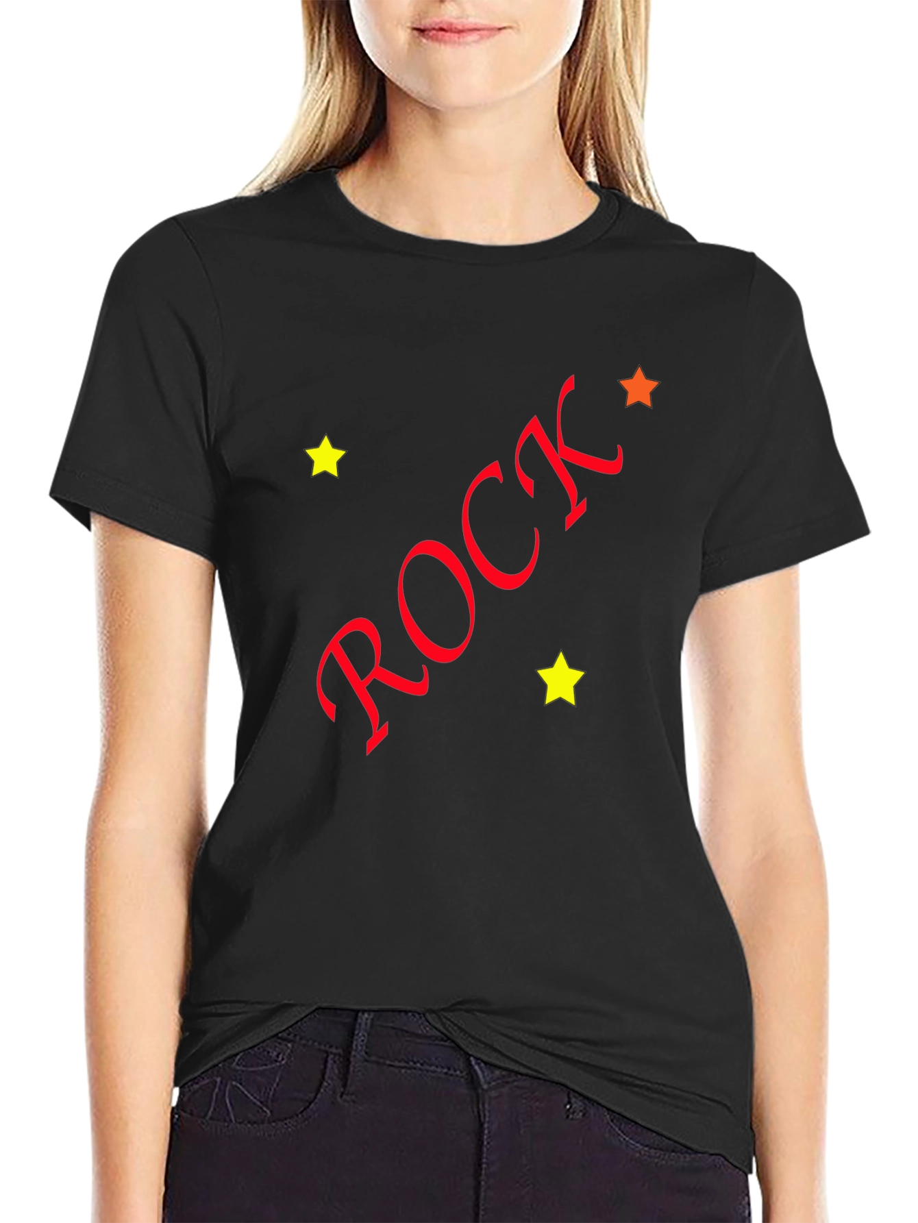 Rock Graphic Black Tee