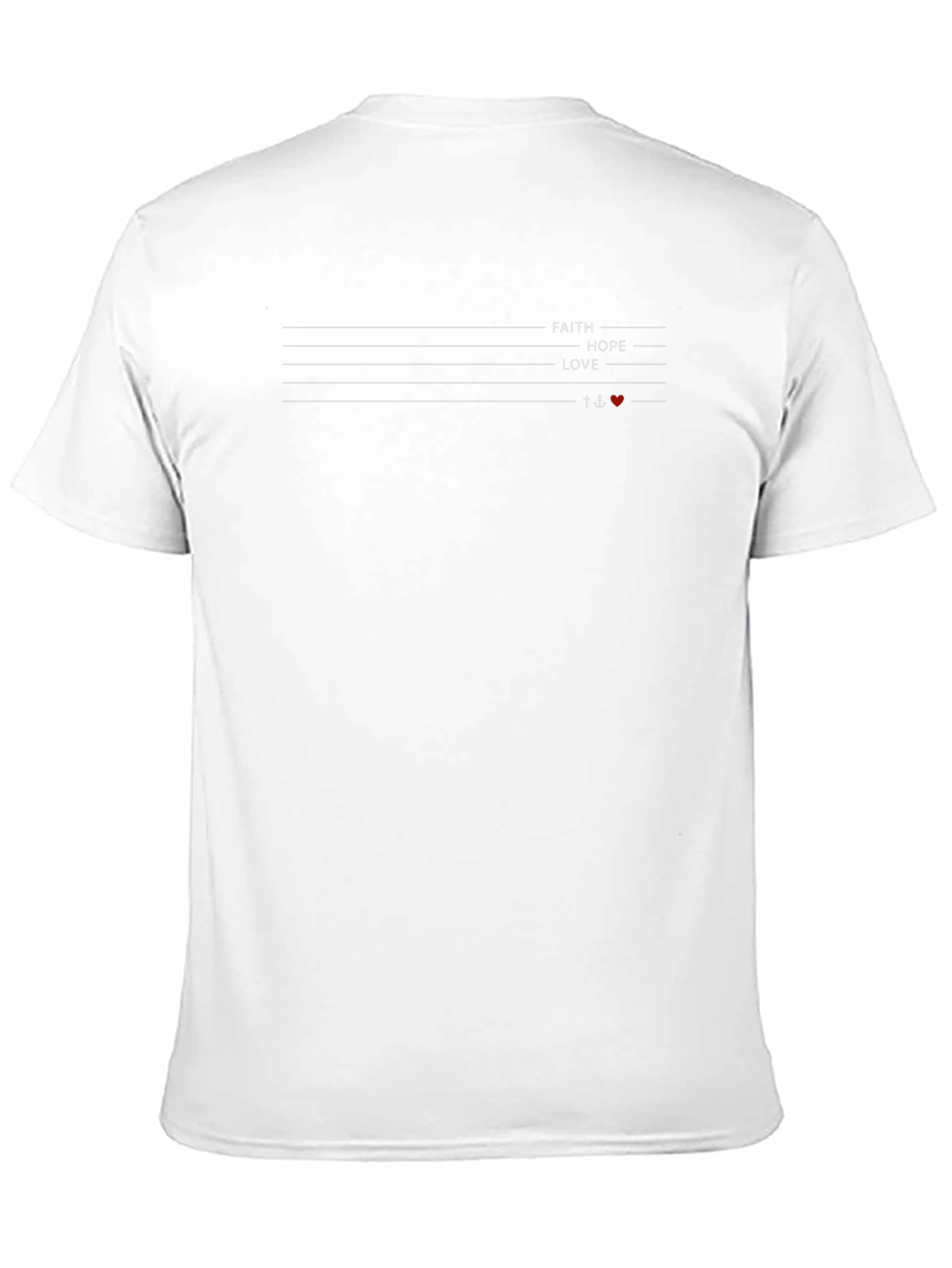 Faith Hope Love Graphic Tee - Mens Black T-Shirt