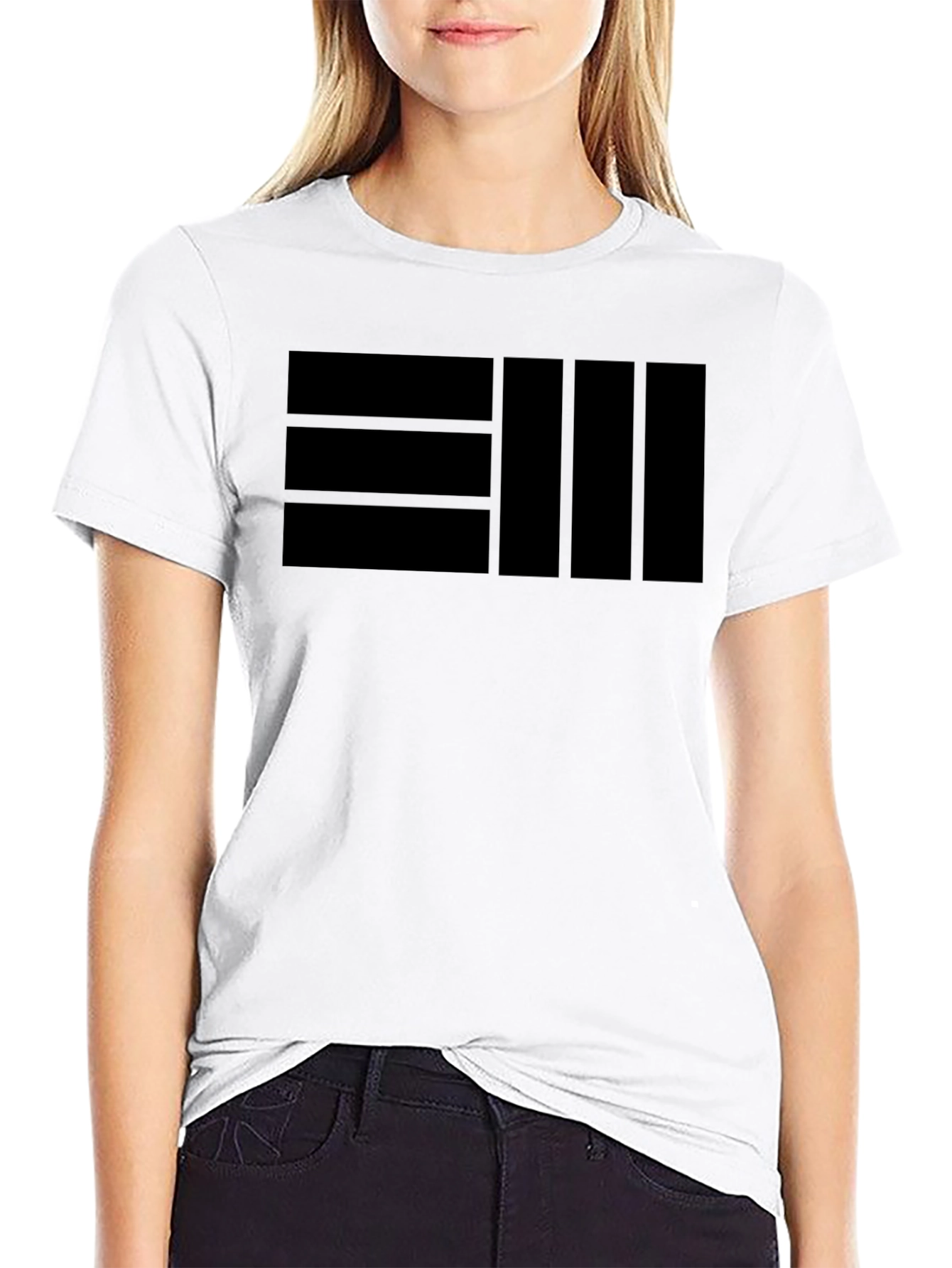 Modern Black Graphic Tee - Minimalist Design