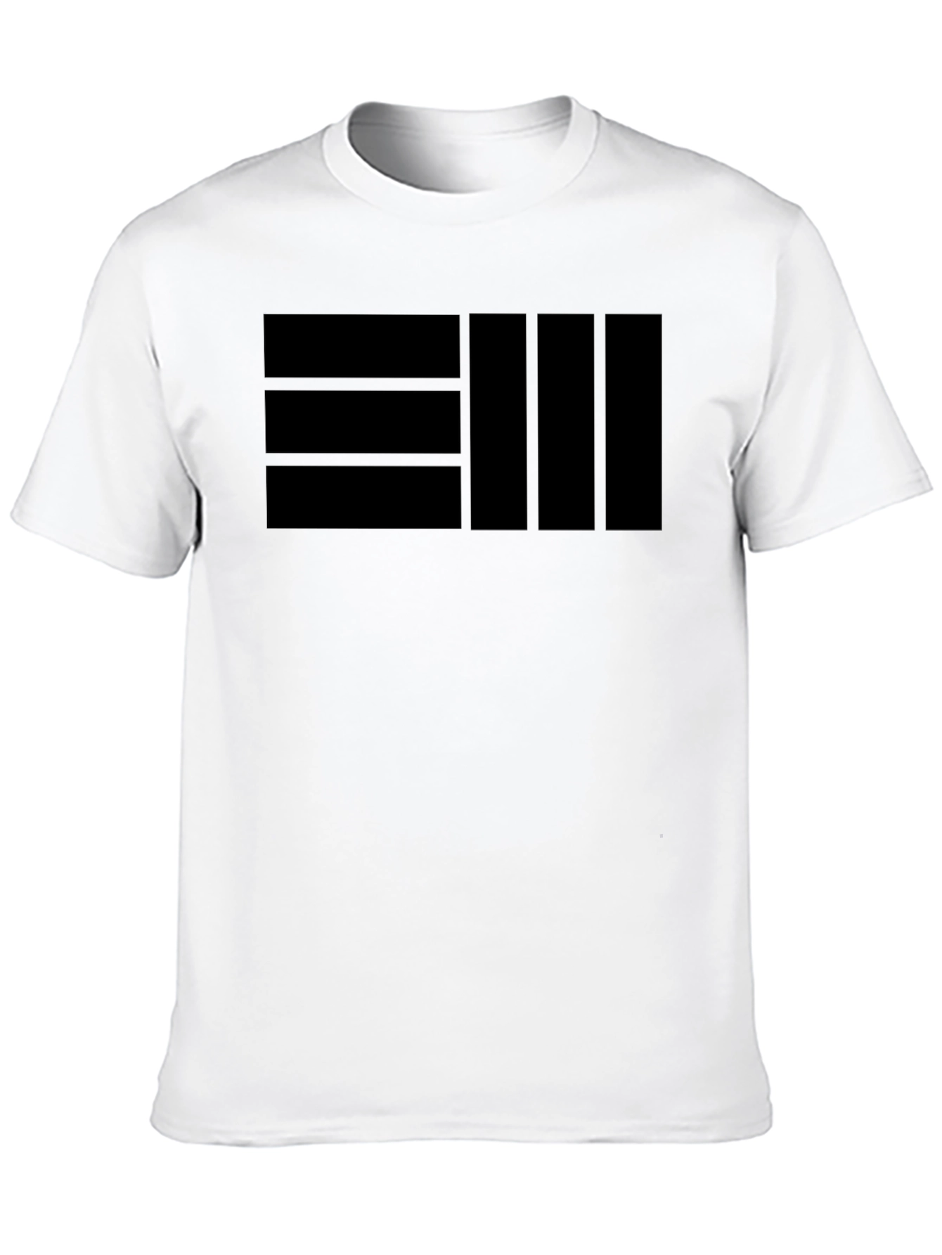 Modern Black Graphic Tee - Minimalist Design